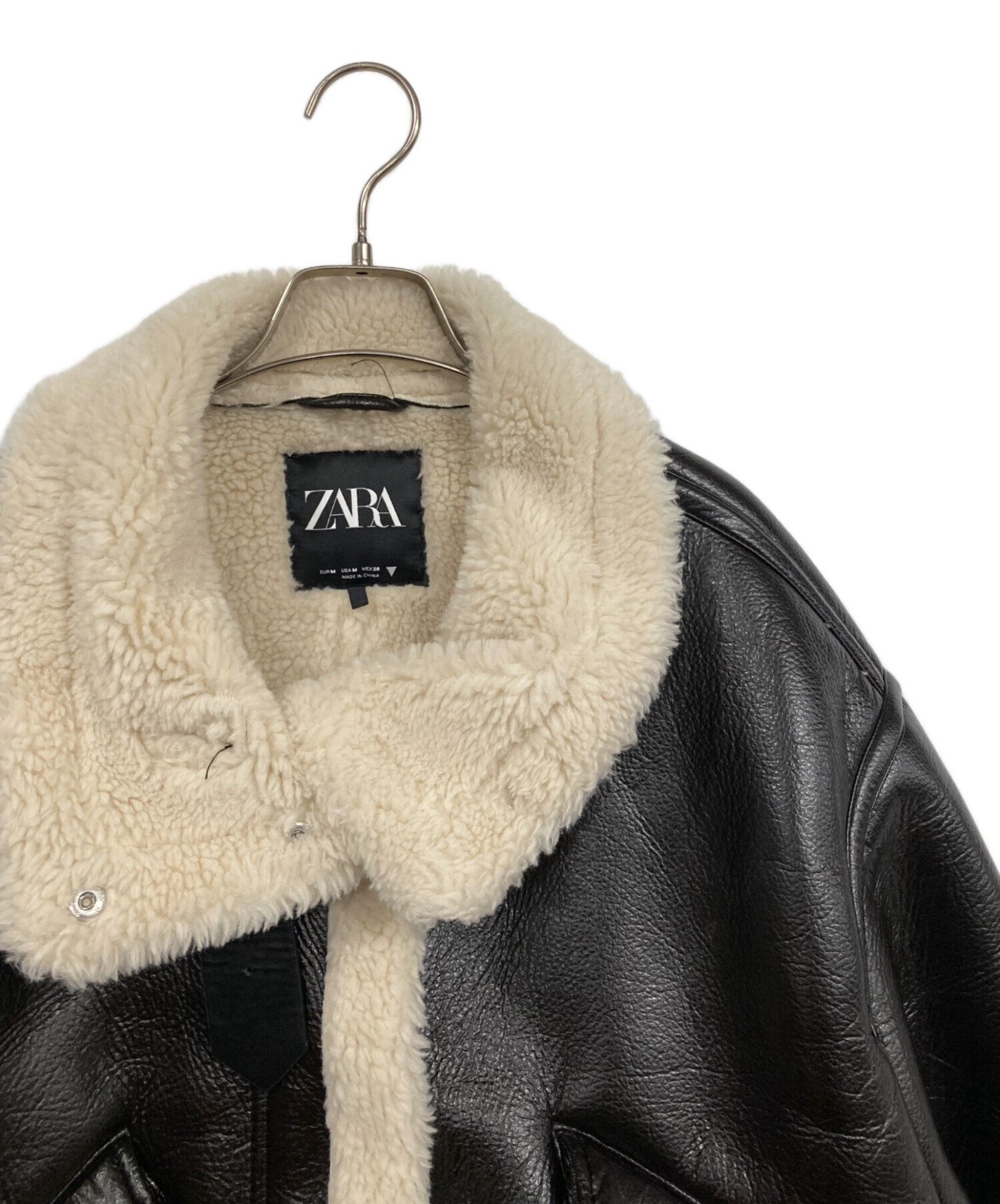 極美品✨ ZARA ザラ G1 B3 フライトジャケット 中古・古着通販】ZARA (ザラ) フライトジャケット ブラック サイズ:M