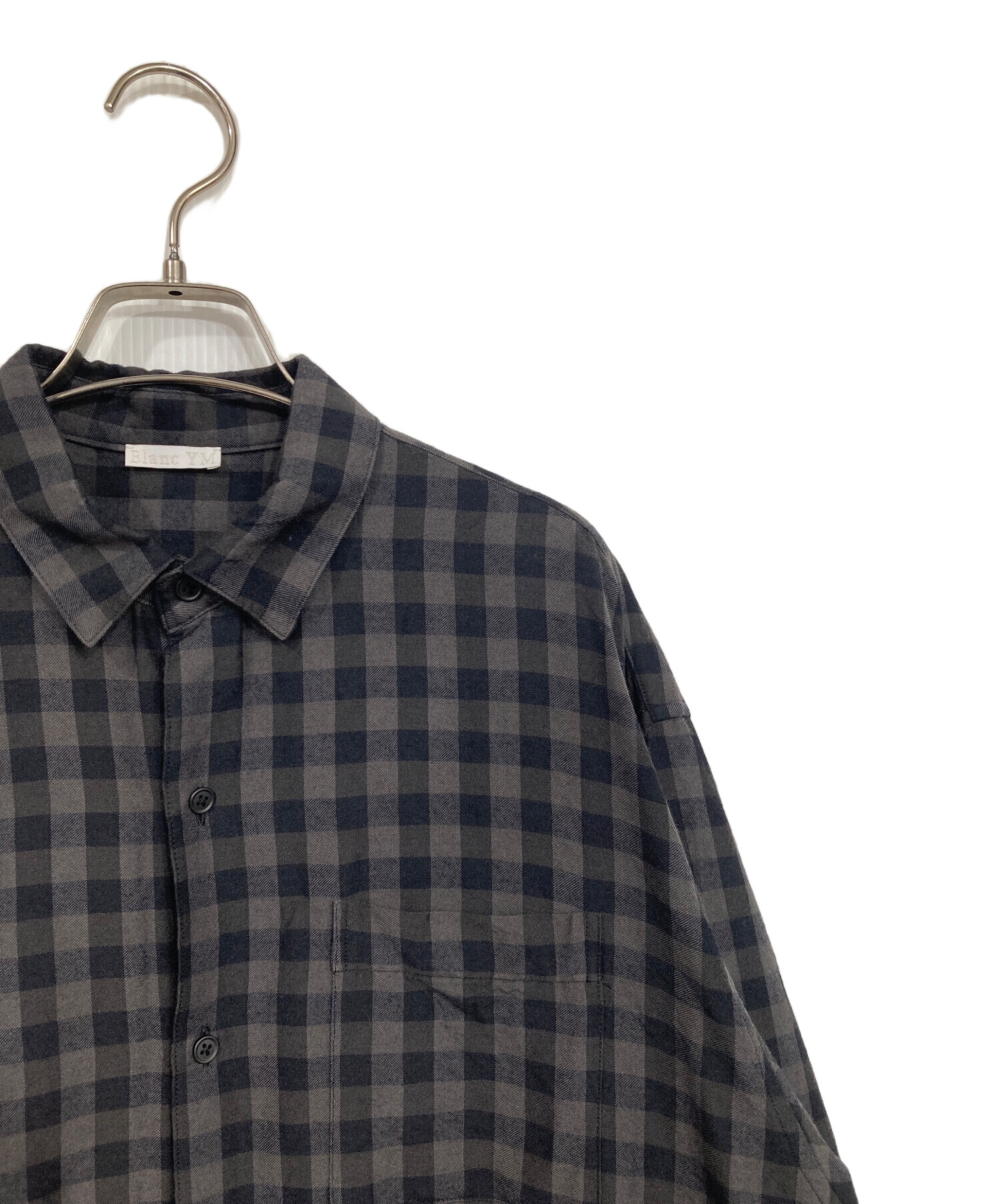 中古・古着通販】blanc ym (ブランワイエム) ウールシルクシャツ