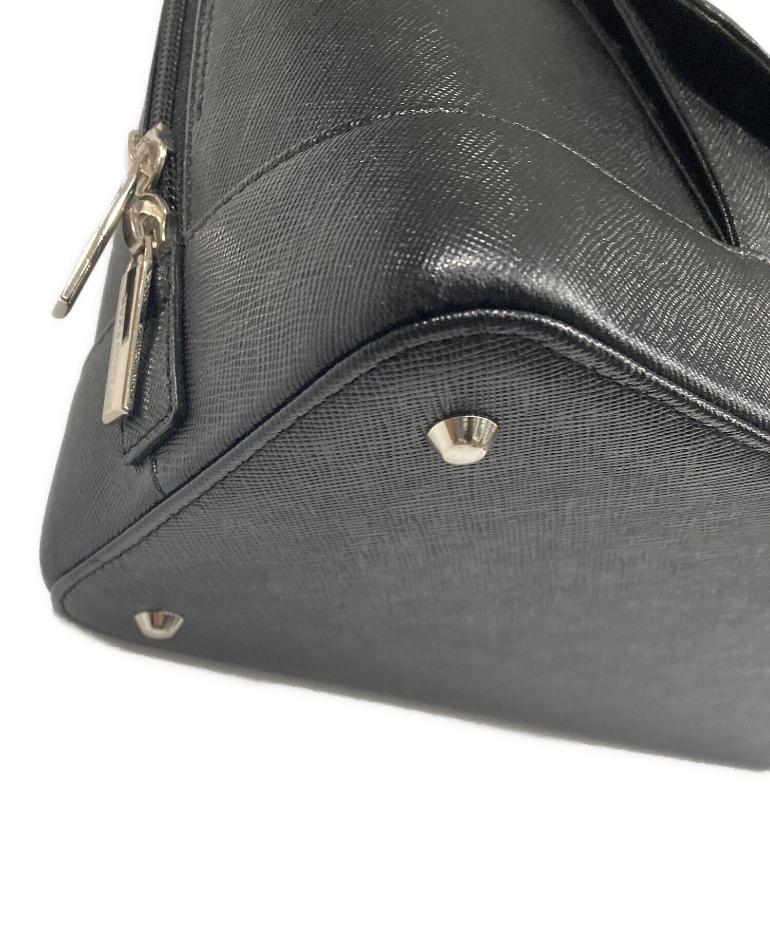 中古・古着通販】BURBERRY (バーバリー) ハンドバッグ ブラック 