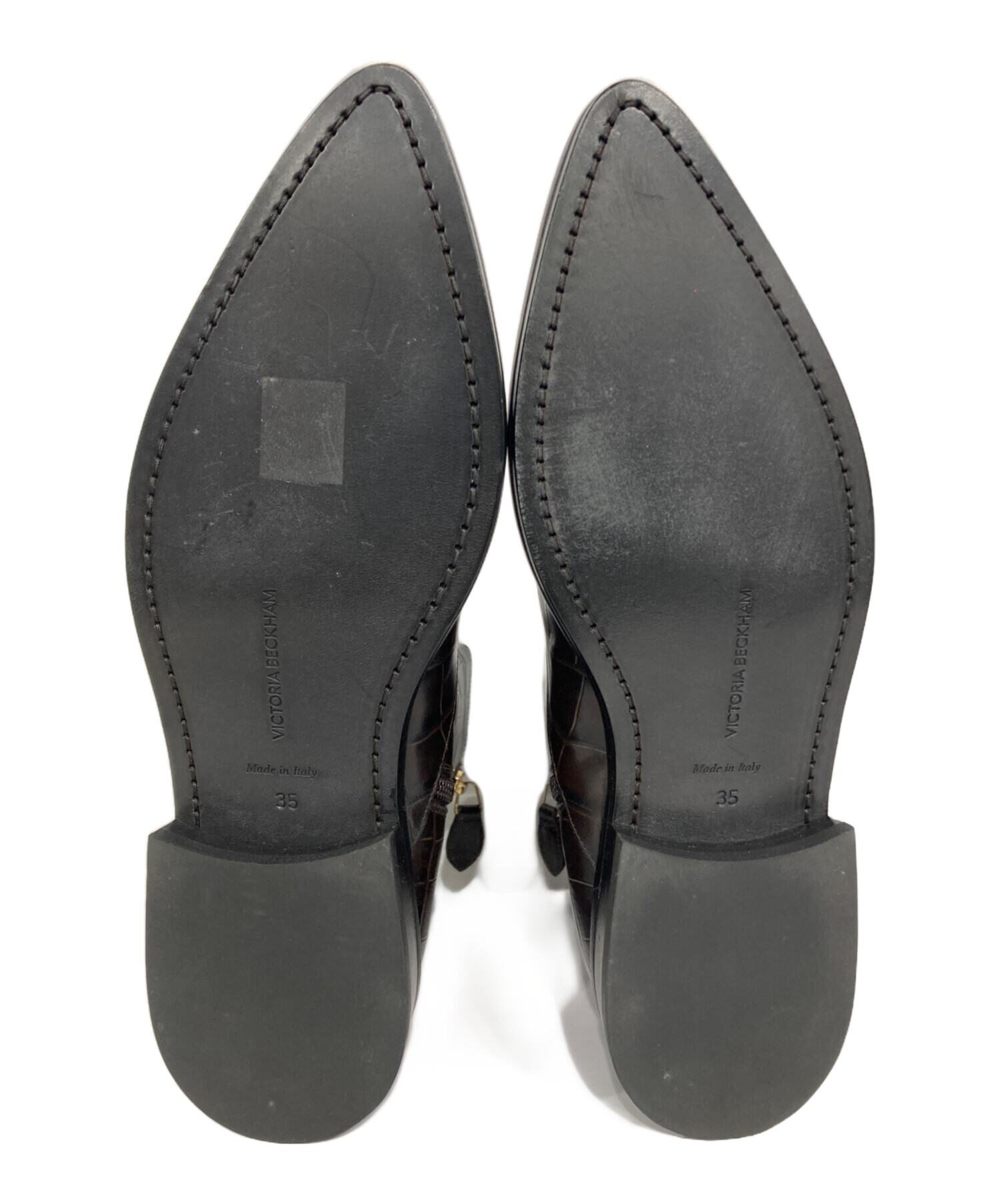 【ヴィクトリア ベッカム】 ブーツ 38未使用★12/16日迄お値下げ 中古・古着通販】Victoria Beckham (ヴィクトリアベッカム) クロコ型
