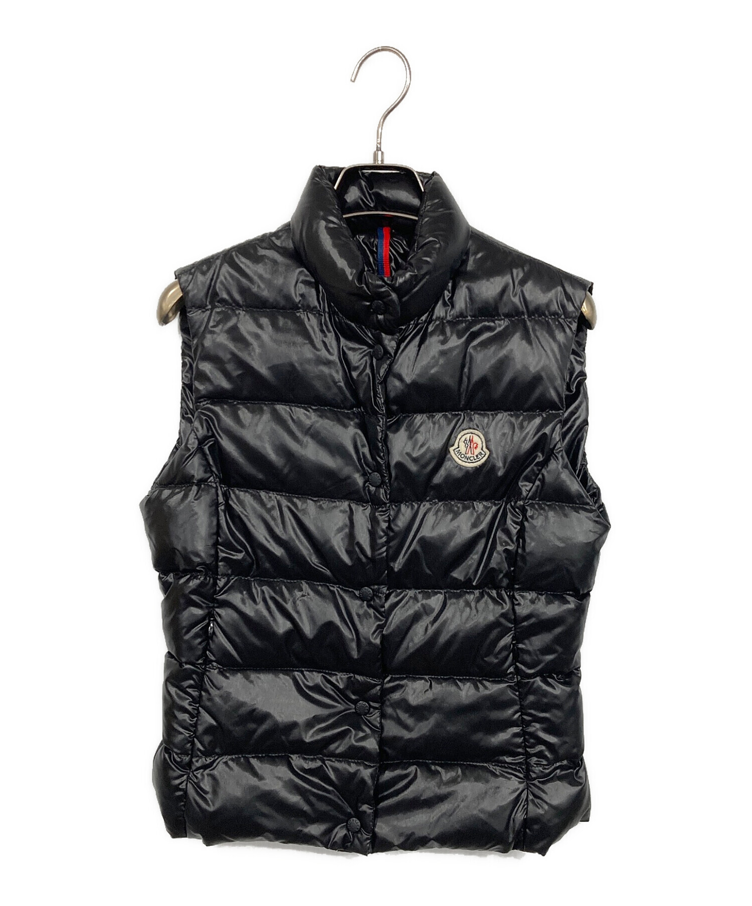 【中古美品】MONCLER モンクレール ブラック レディースダウンベスト 美品☆モンクレール moncler ダウン ベスト ブラック 黒 レディース