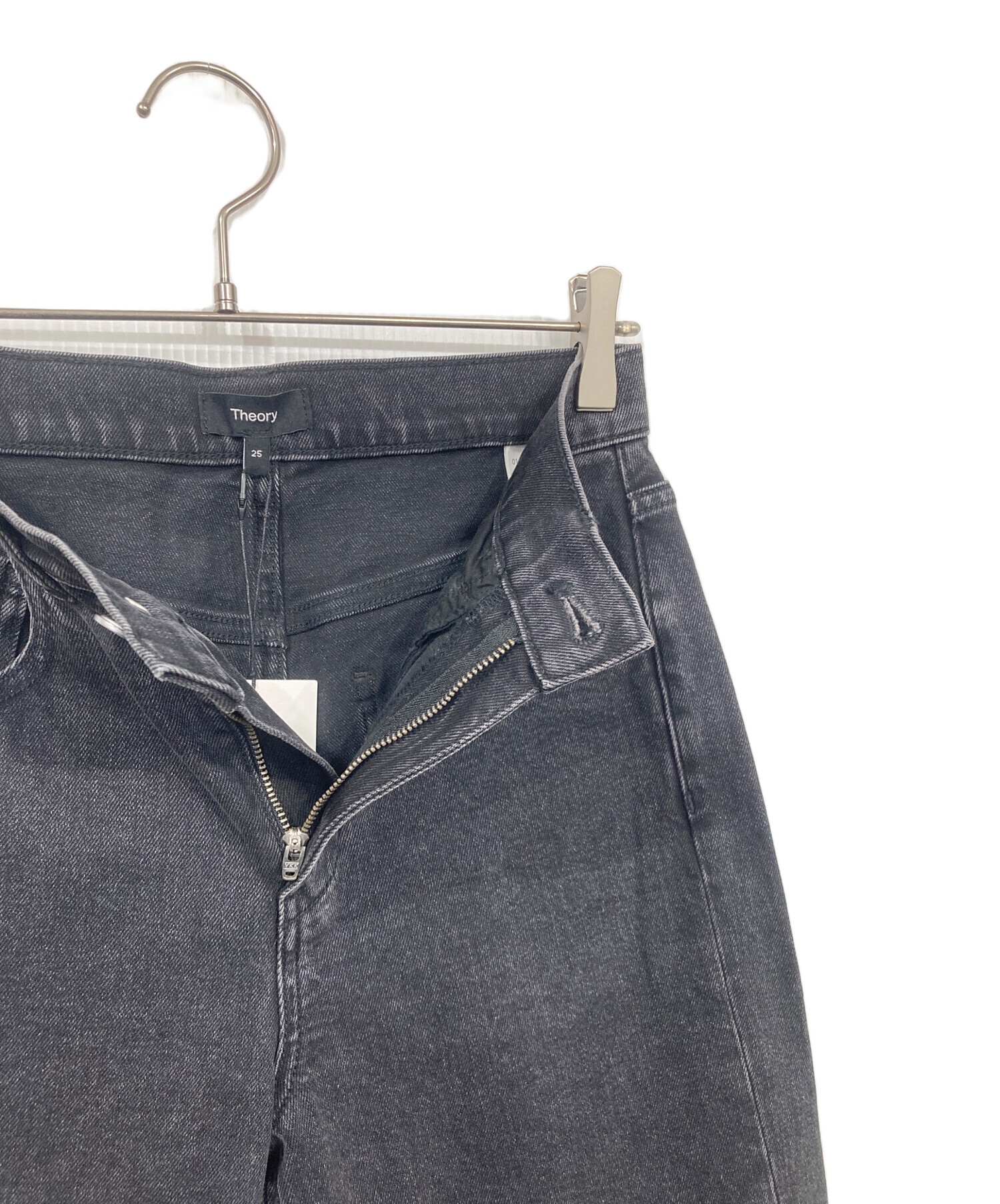 中古・古着通販】theory (セオリー) デニムパンツ ブラック サイズ:25