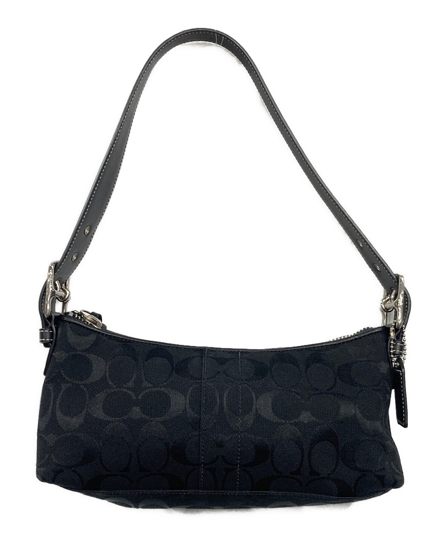 中古・古着通販】COACH (コーチ) アクセサリーポーチ ブラック