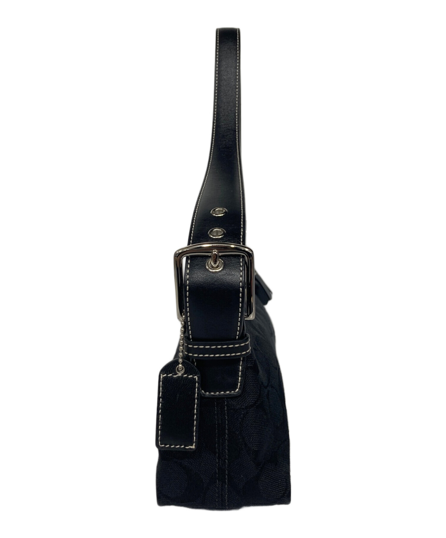 中古・古着通販】COACH (コーチ) アクセサリーポーチ ブラック