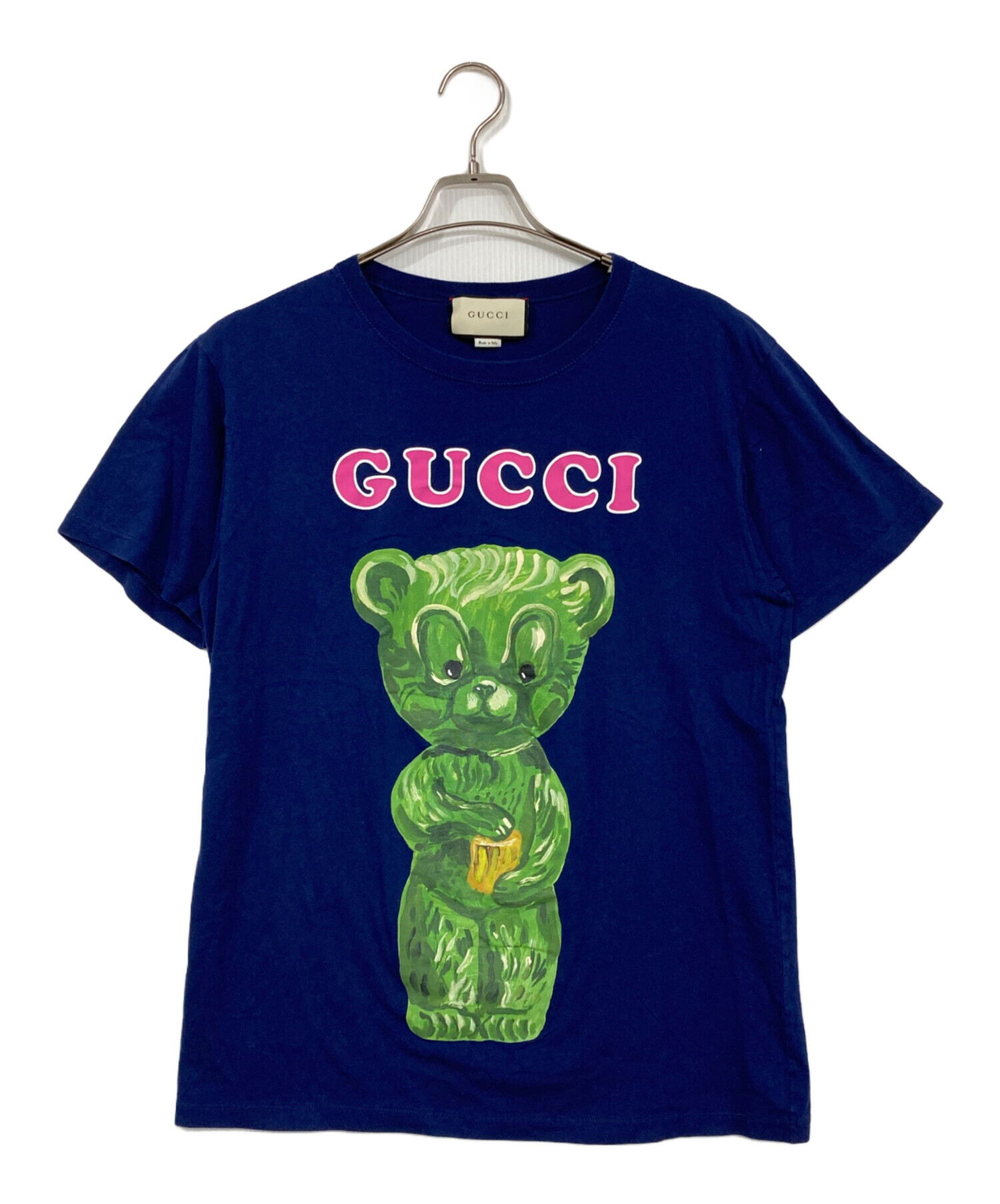 中古・古着通販】GUCCI (グッチ) グミベアプリントTシャツ ブルー