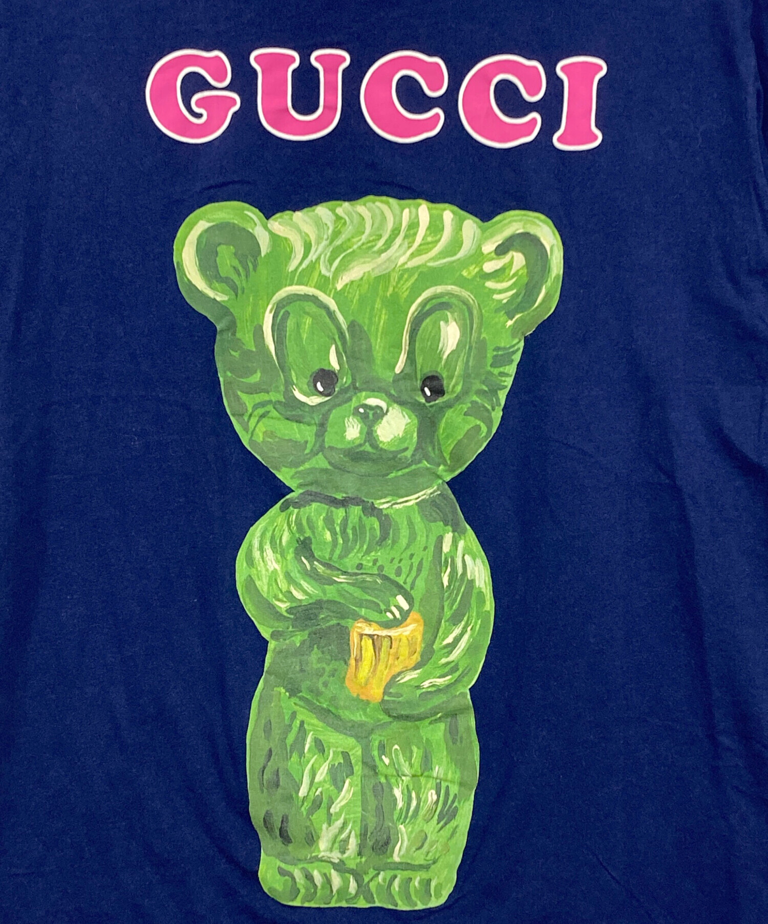 中古・古着通販】GUCCI (グッチ) グミベアプリントTシャツ ブルー