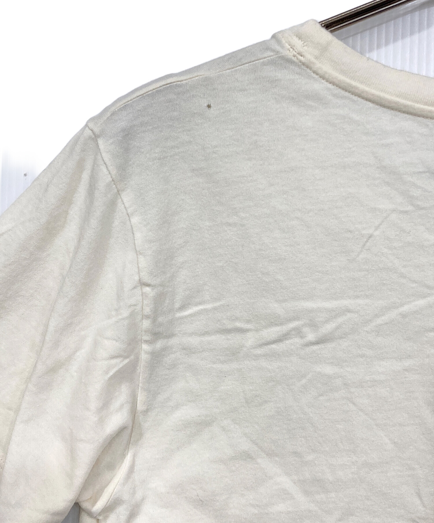 中古・古着通販】GUCCI (グッチ) ロゴプリントTシャツ ベージュ サイズ