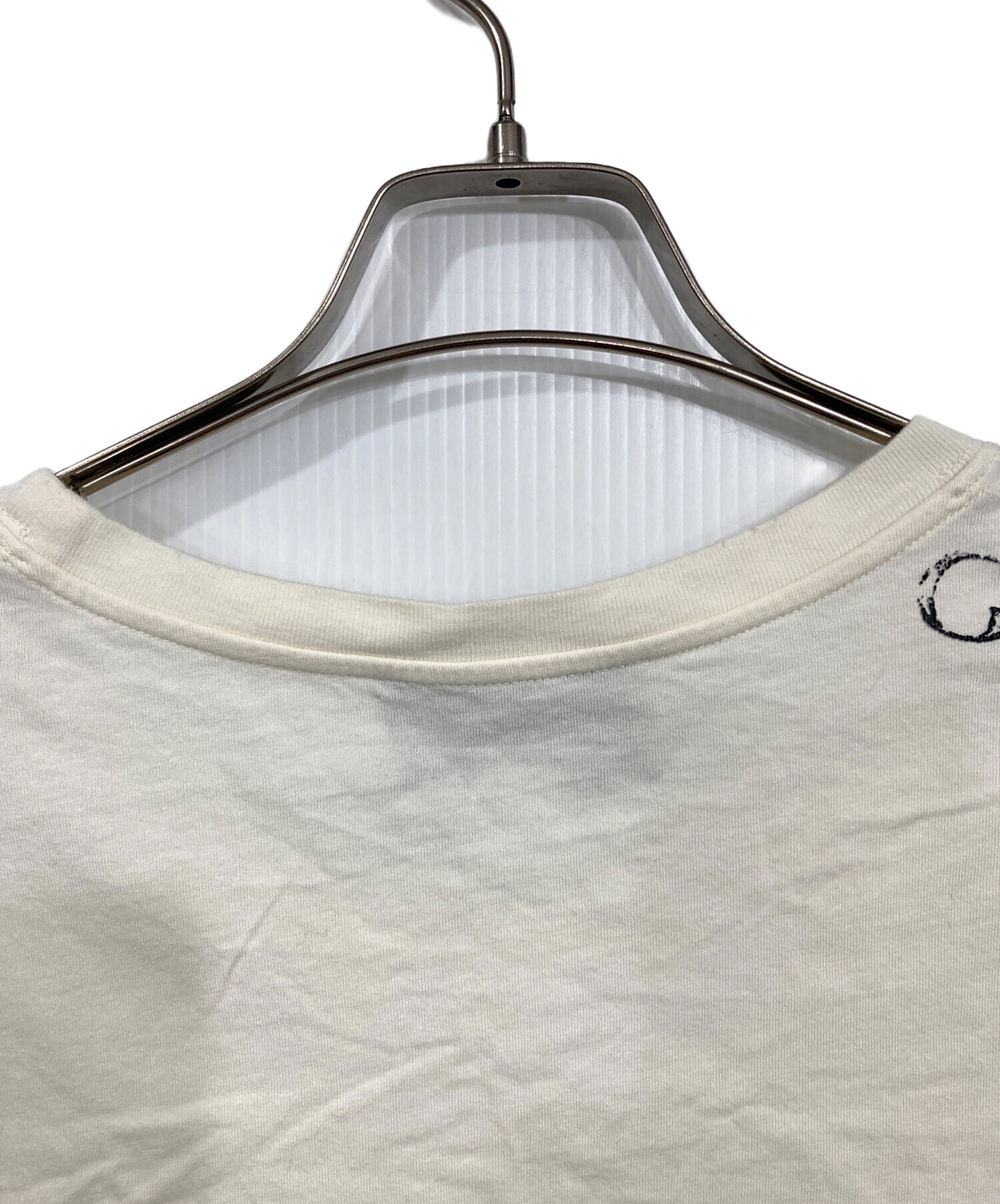 中古・古着通販】GUCCI (グッチ) ロゴプリントTシャツ ベージュ サイズ