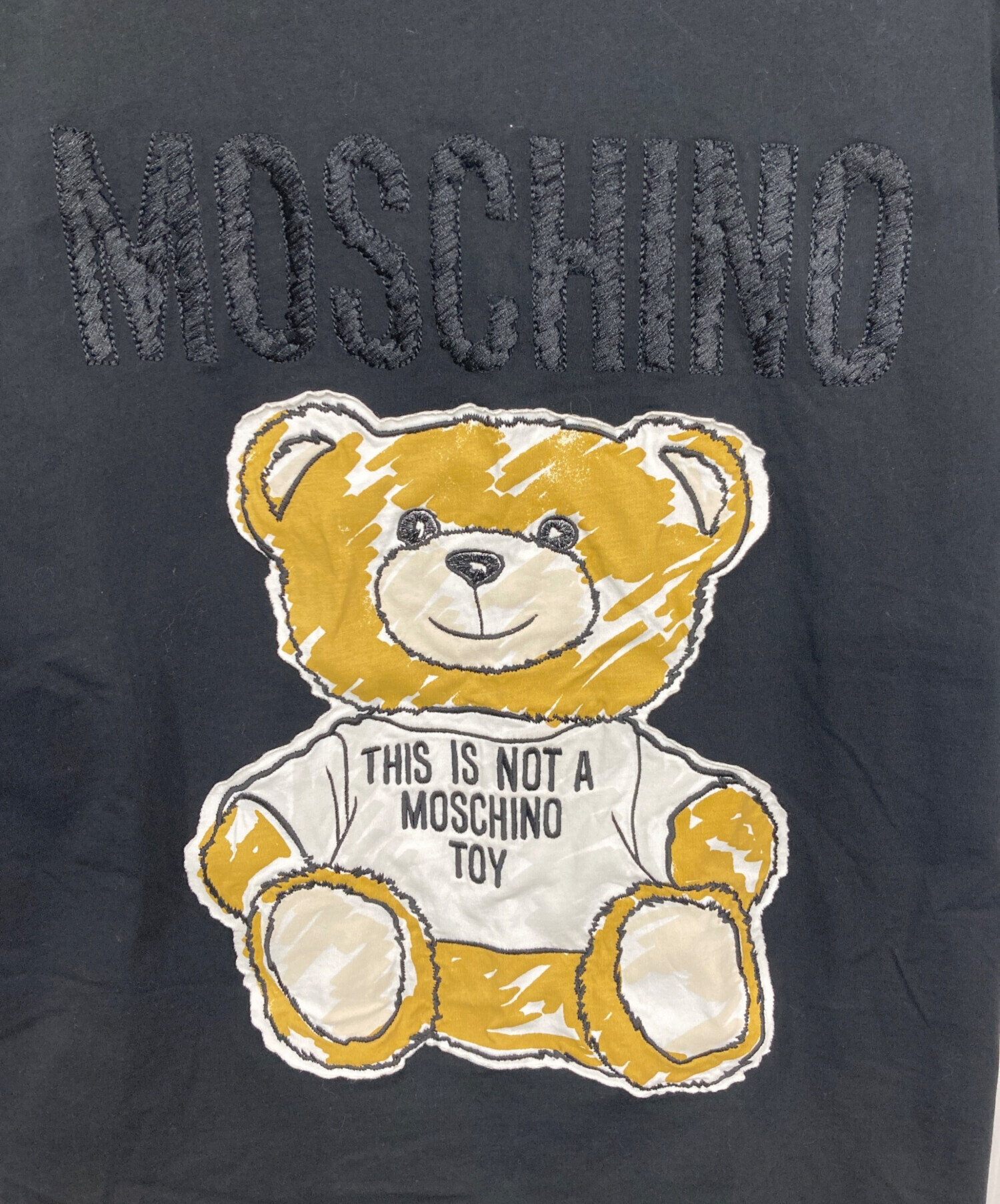中古・古着通販】MOSCHINO (モスキーノ) テディベアTシャツ ブラック