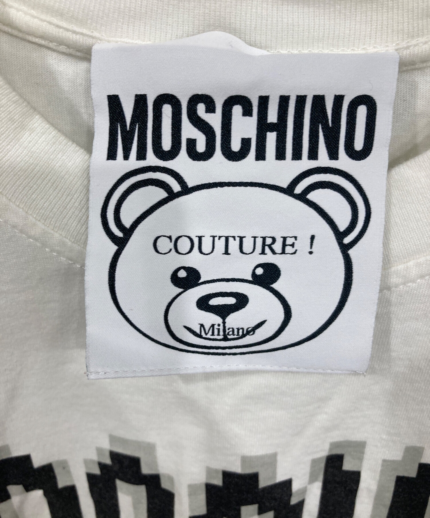 中古・古着通販】MOSCHINO (モスキーノ) ピクセルテディベアプリントT
