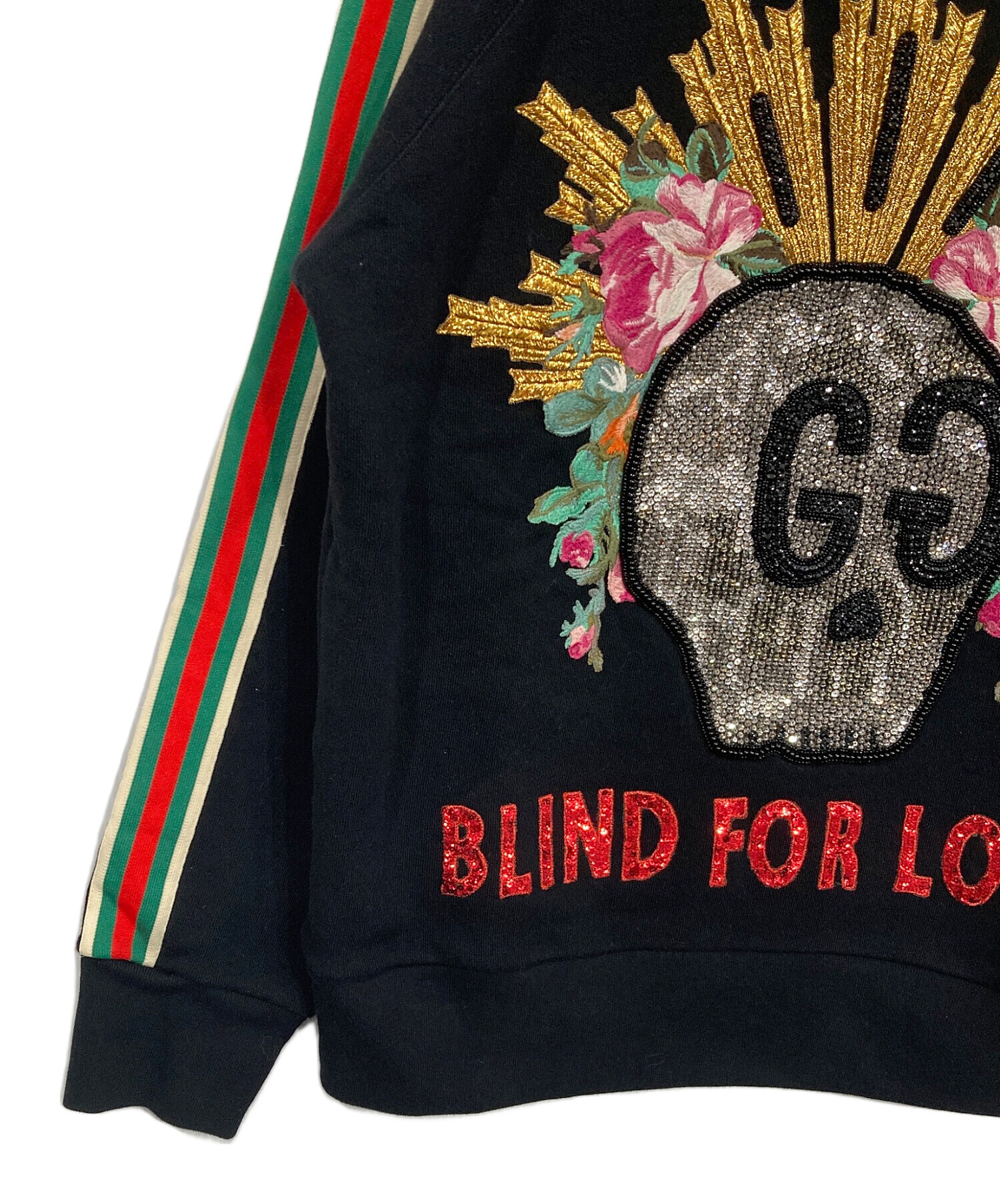 GUCCI ゴースト　スウェット 中古・古着通販】GUCCI (グッチ) ゴーストGGスワロフスキースウェット