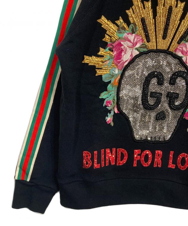 GUCCI ゴースト　スウェット 中古・古着通販】GUCCI (グッチ) ゴーストGGスワロフスキースウェット