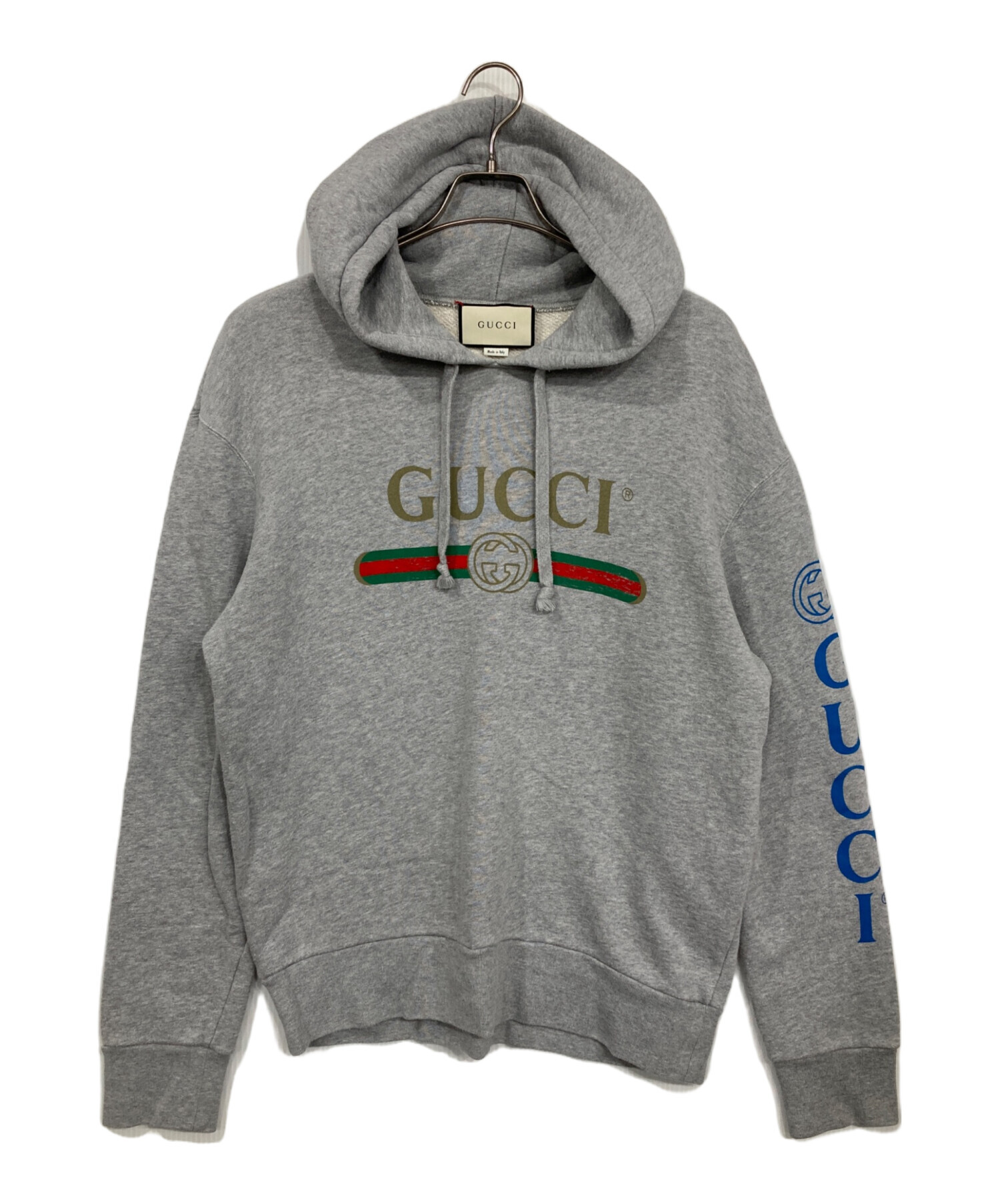 中古・古着通販】GUCCI (グッチ) クラシックロゴドラゴン刺繍フーディ
