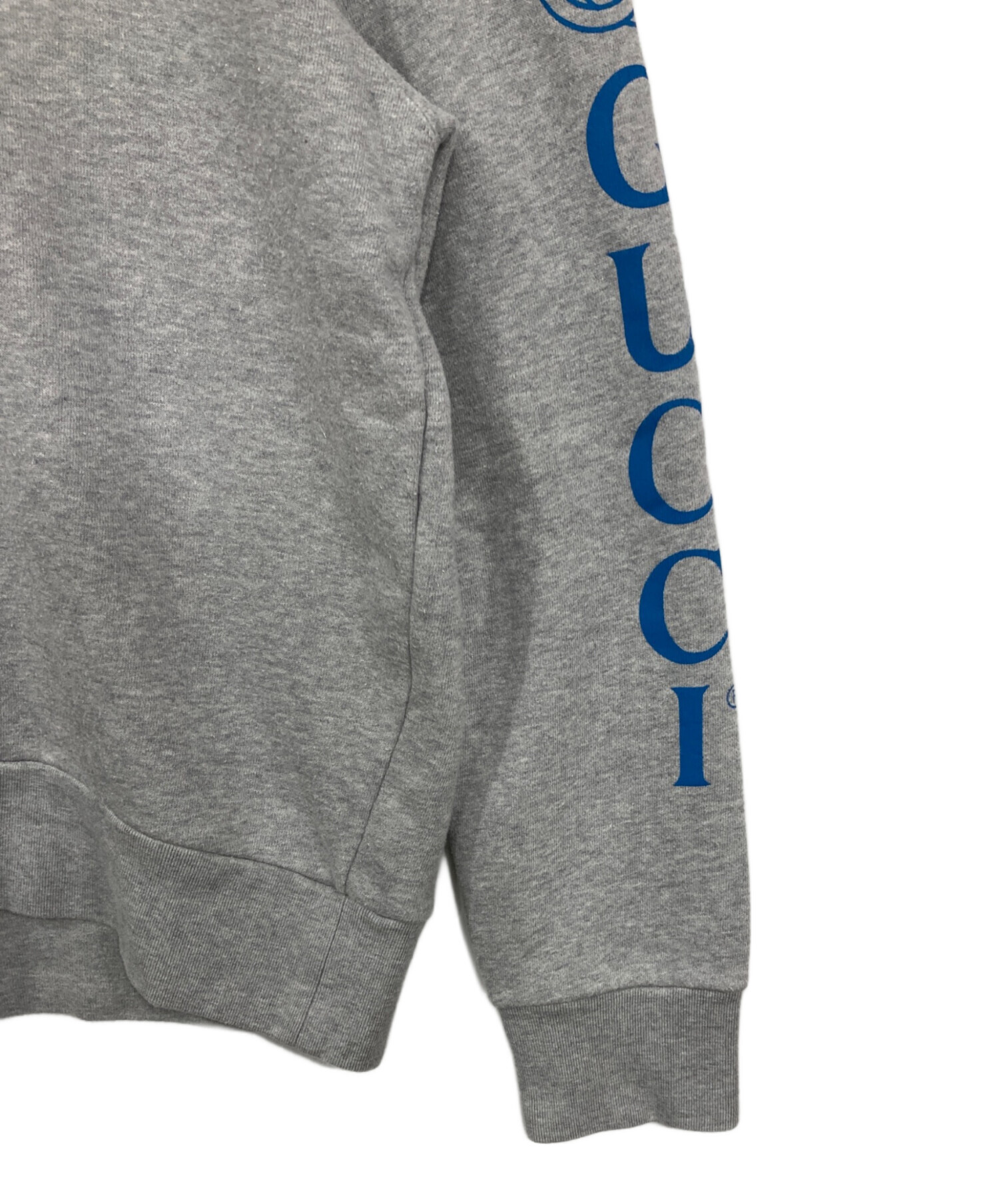 GUCCI グレー トレーナー テニス刺繍 GUCCI グレー トレーナー テニス刺繍