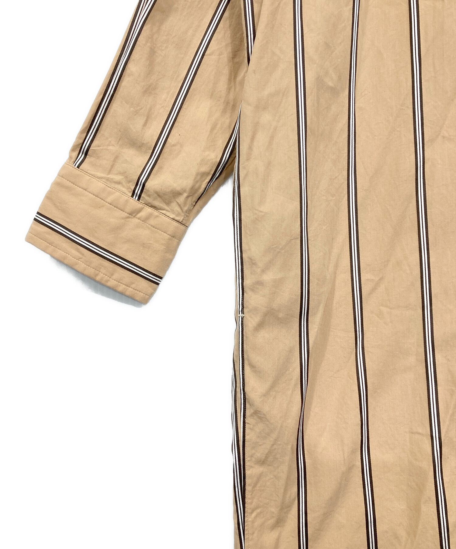 中古・古着通販】TICCA (ティッカ) ストライプシャツワンピース