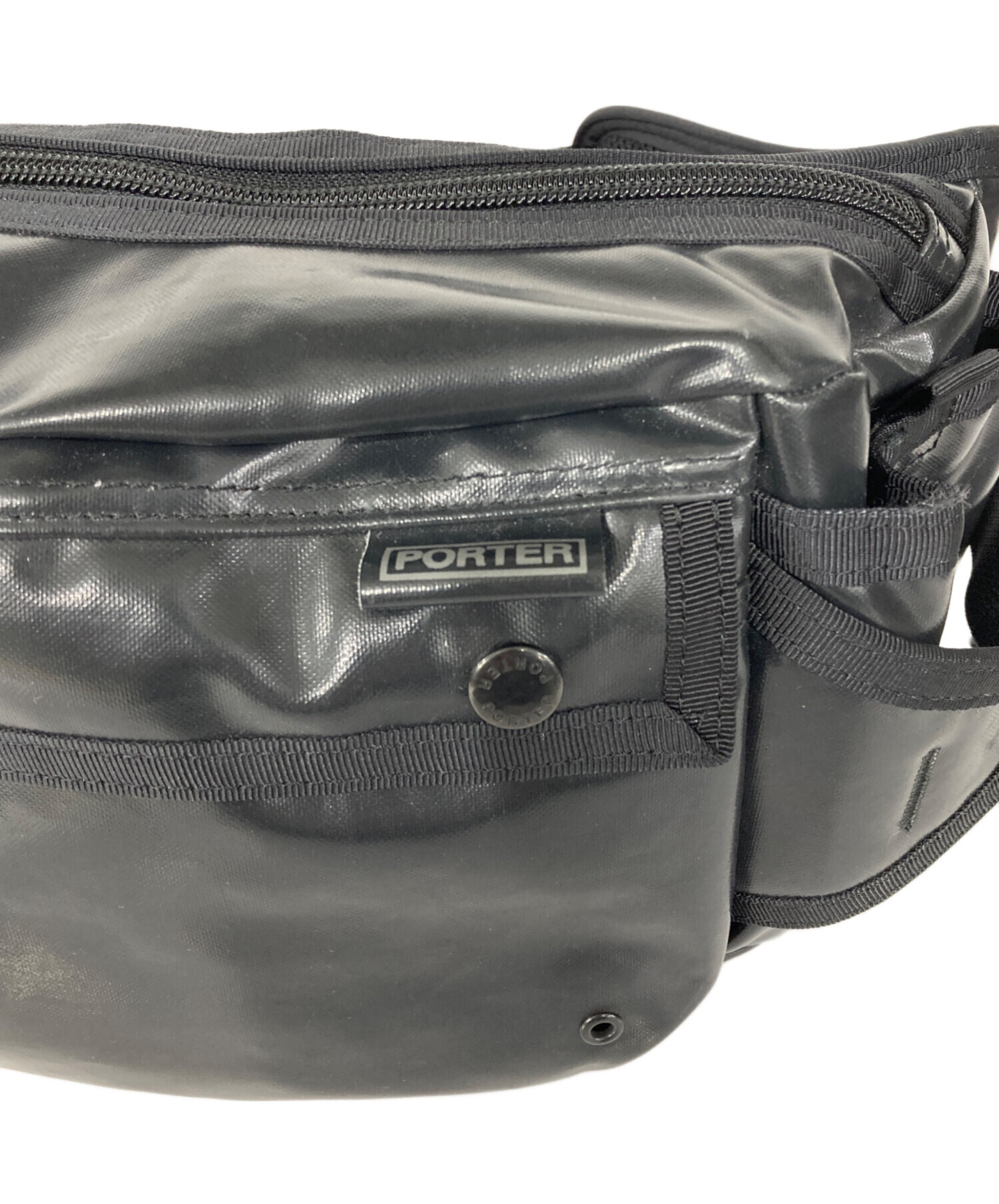 中古・古着通販】PORTER (ポーター) ウエストバッグ ブラック