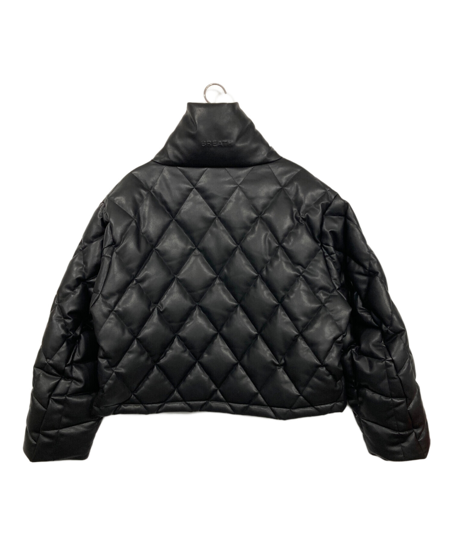 中古・古着通販】BREATH (ブレス) FAUX LEATHER QUILTING DOWN JACKET 