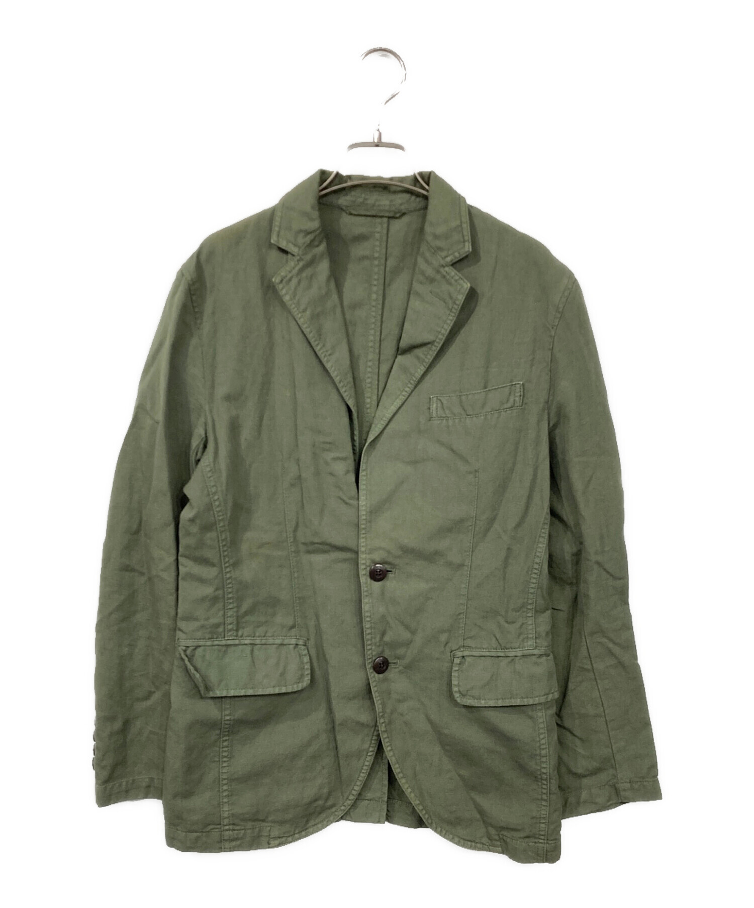 中古・古着通販】LACOSTE (ラコステ) テーラードジャケット カーキ 