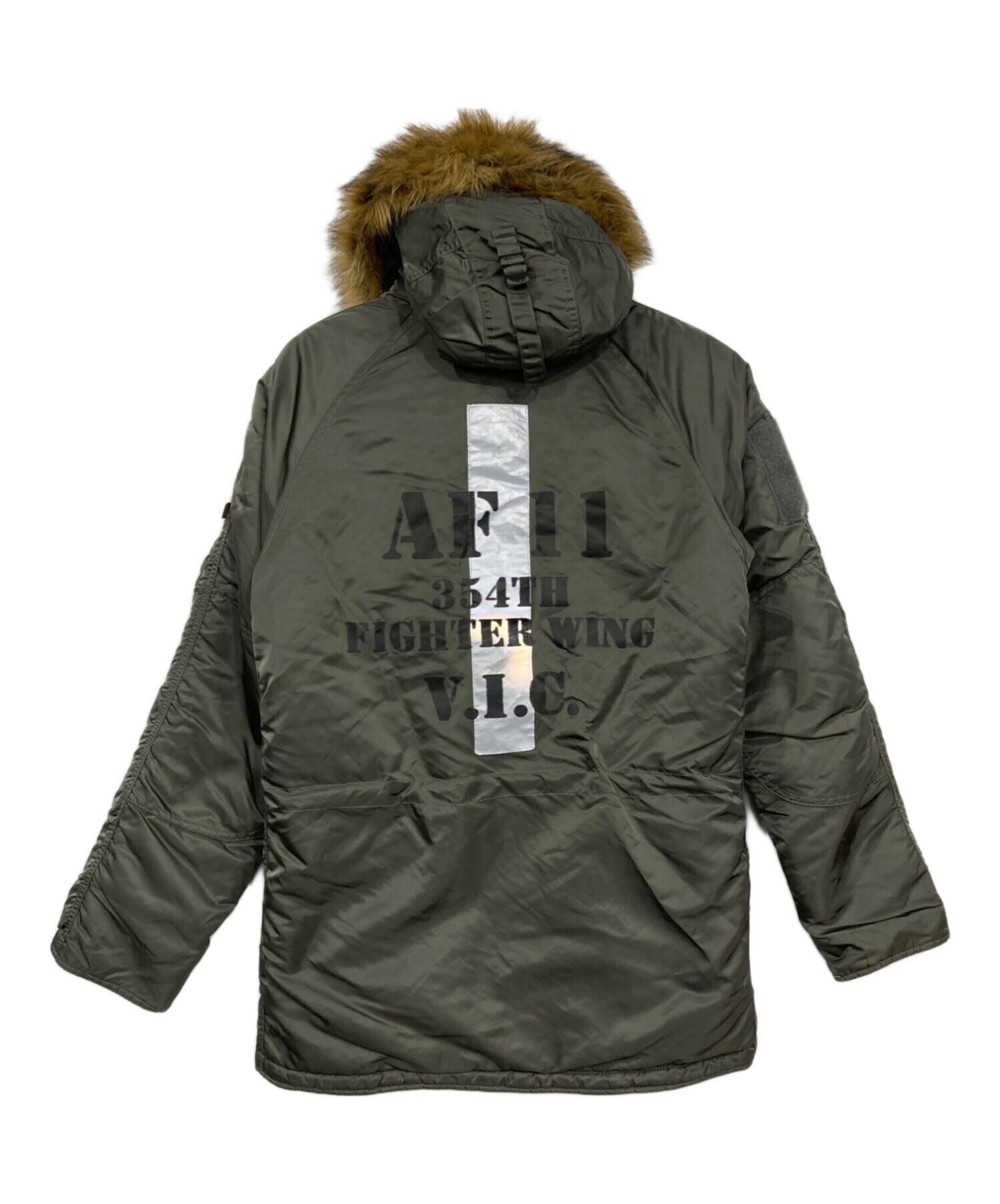 中古 ALPHA INDUSTRIES フライトジャケット 中古・古着通販】ALPHA (アルファ) フライトジャケット カーキ サイズ
