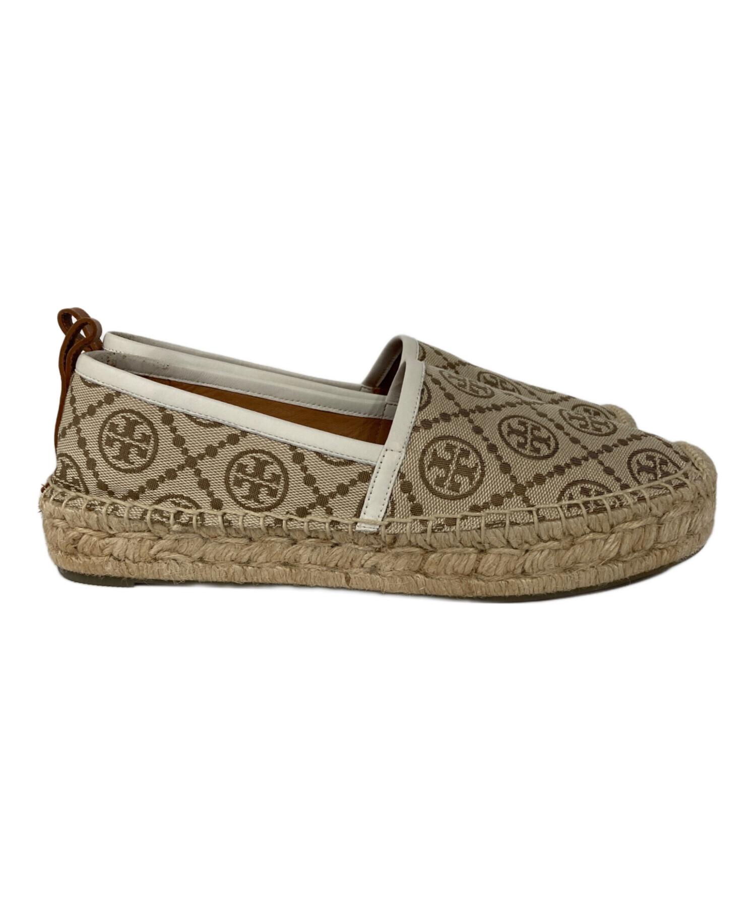 ▽【TORY BURCH】 トリバーチ ロゴマーク エスパドリーユキャンバス 