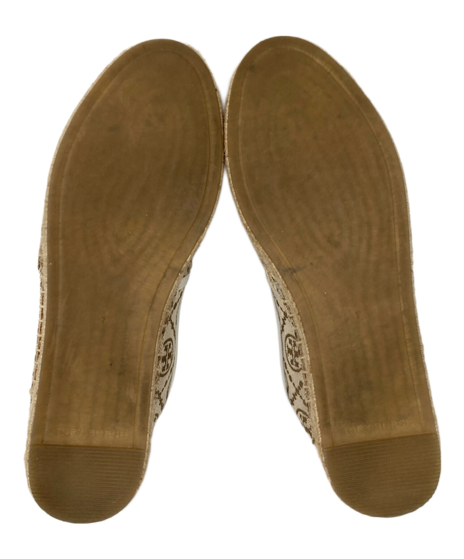 中古・古着通販】TORY BURCH (トリーバーチ) エスパドリーユ ベージュ