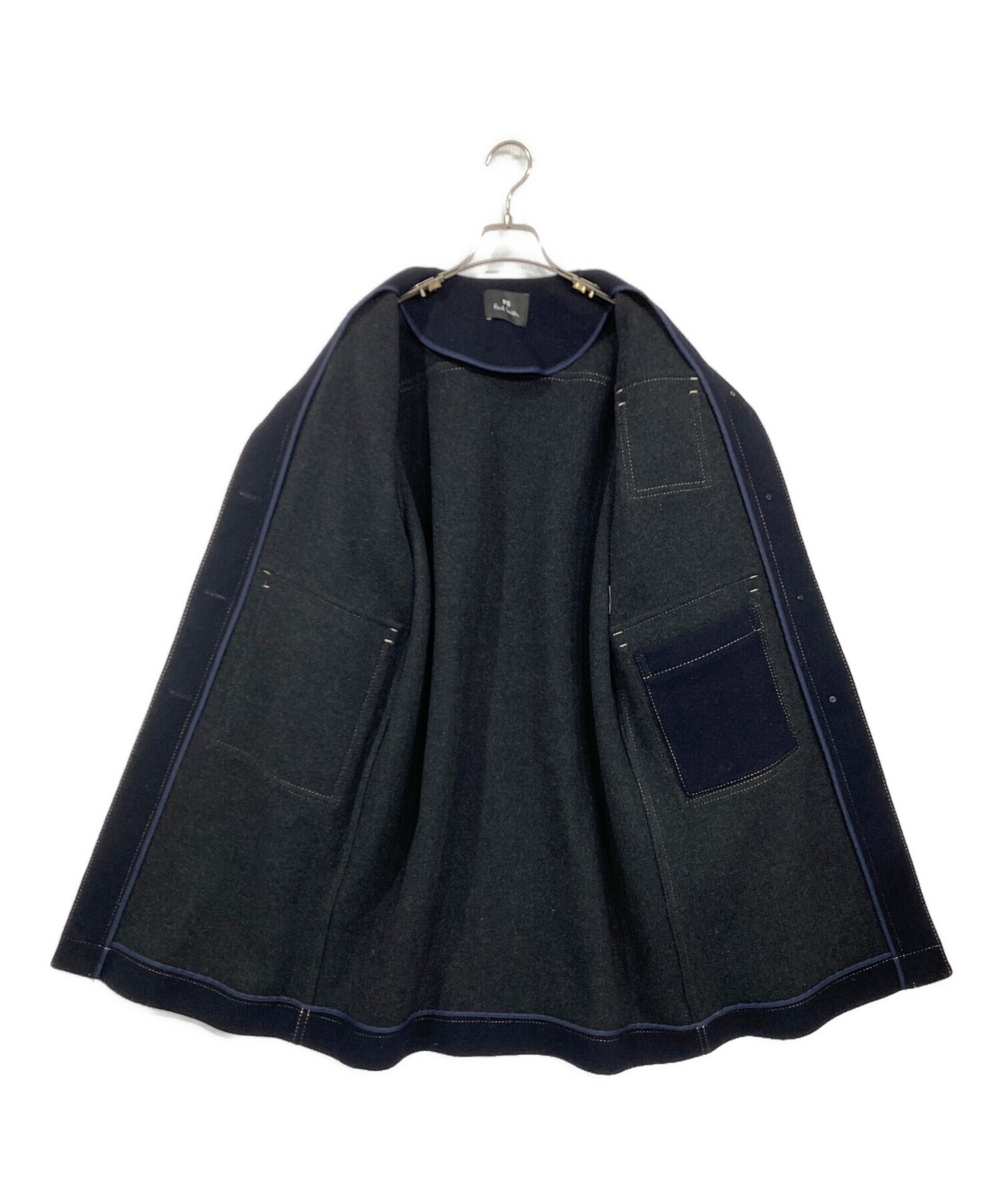 お値下げします❗️【新品・未使用】Paul Smith ネイビー コート 40 中古・古着通販】PS Paul Smith (PSポールスミス) ノーカラーコート