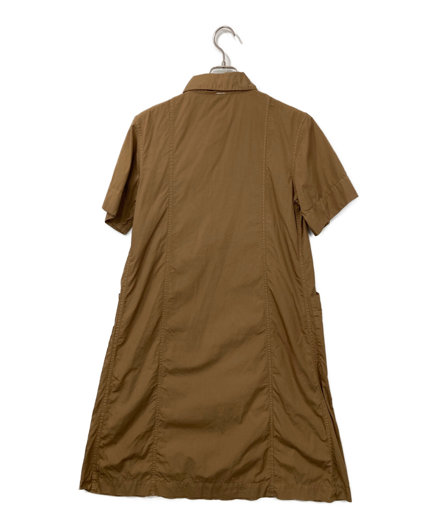 中古・古着通販】MHL (エムエイチエル) シャツワンピース ブラウン