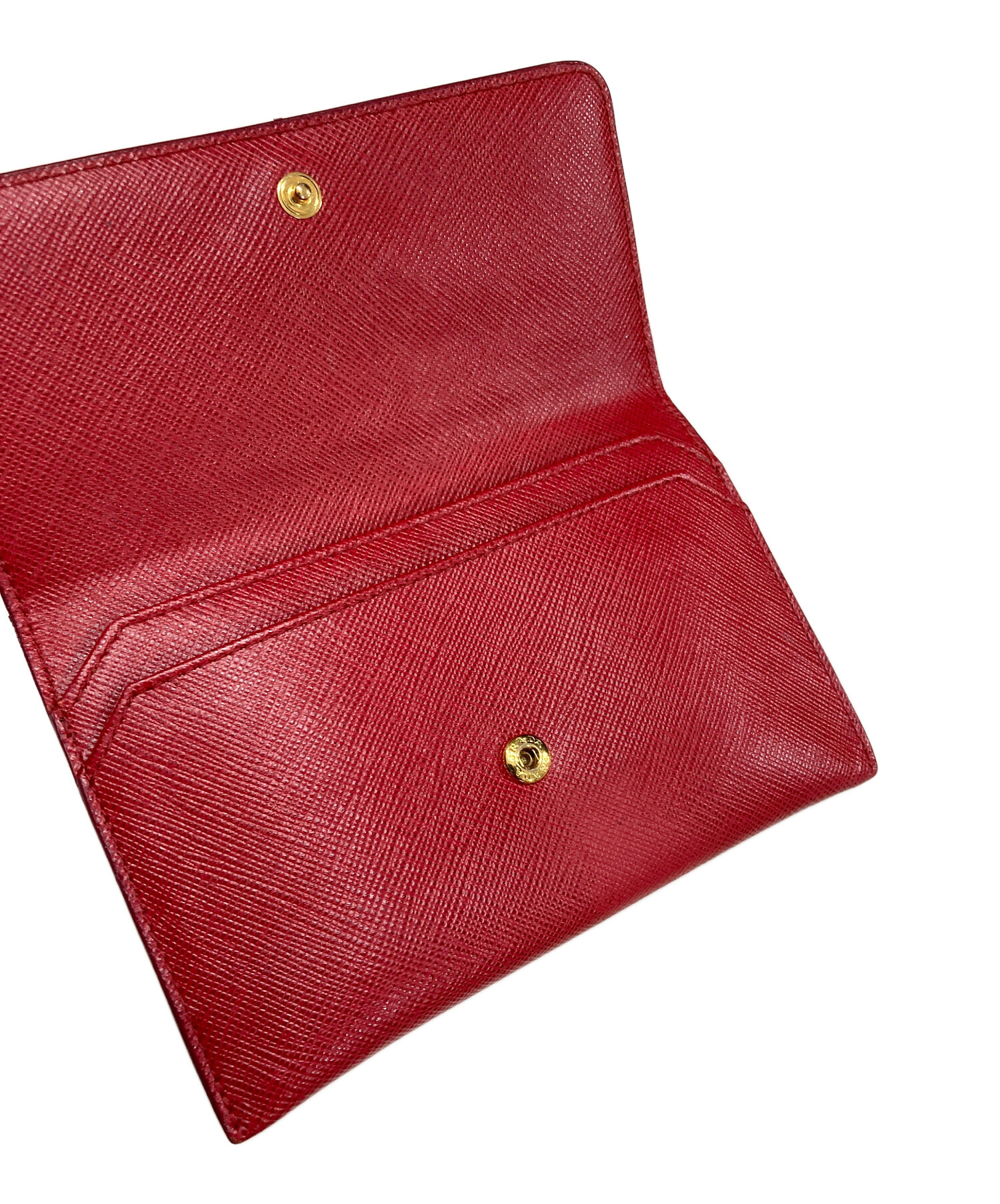 中古・古着通販】PRADA (プラダ) サフィアーノワイドカードケース