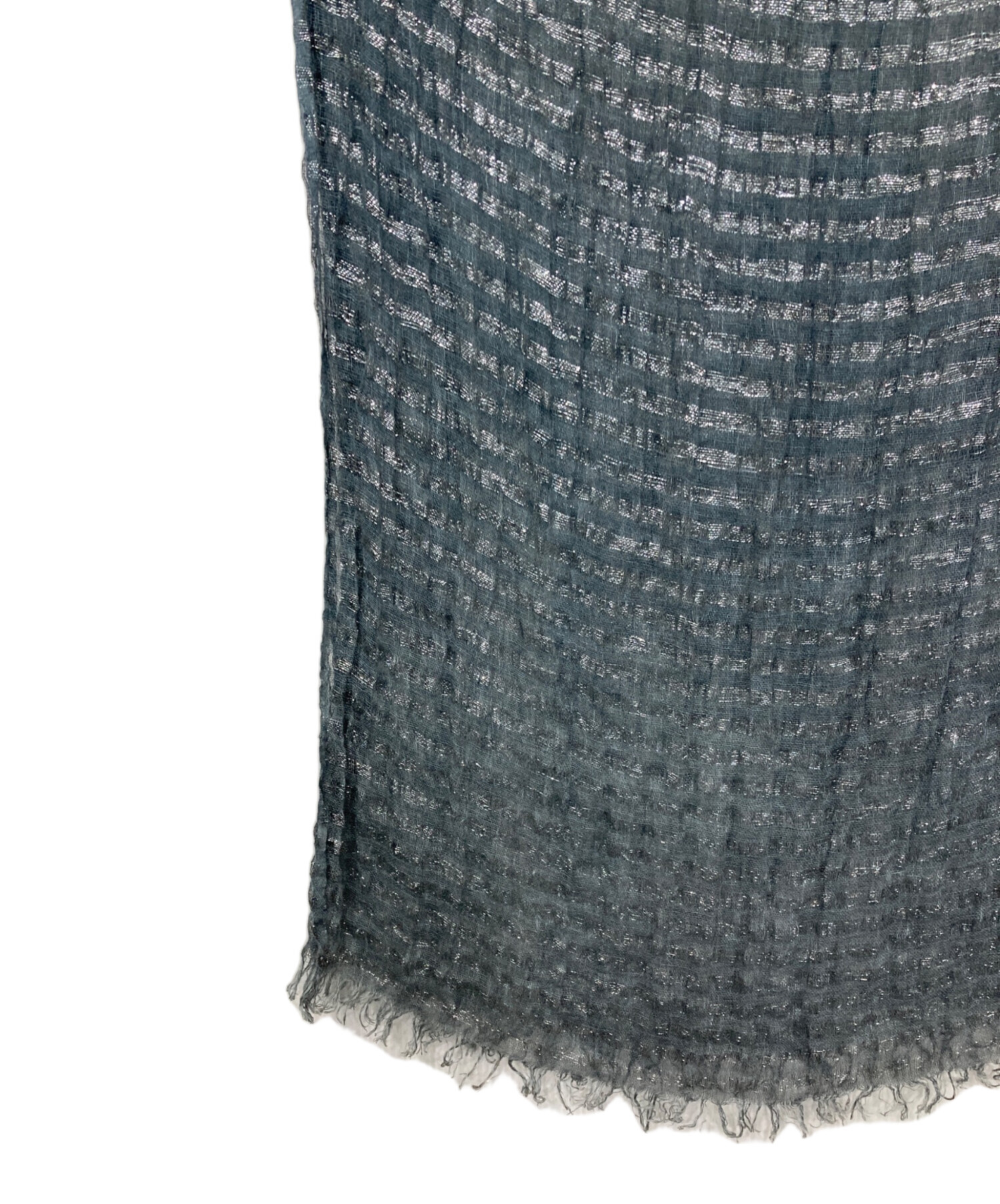 【未使用品】 Faliero Sarti グレーストール 中古・古着通販】FALIERO SARTI (ファリエロサルティ) リネンラメ
