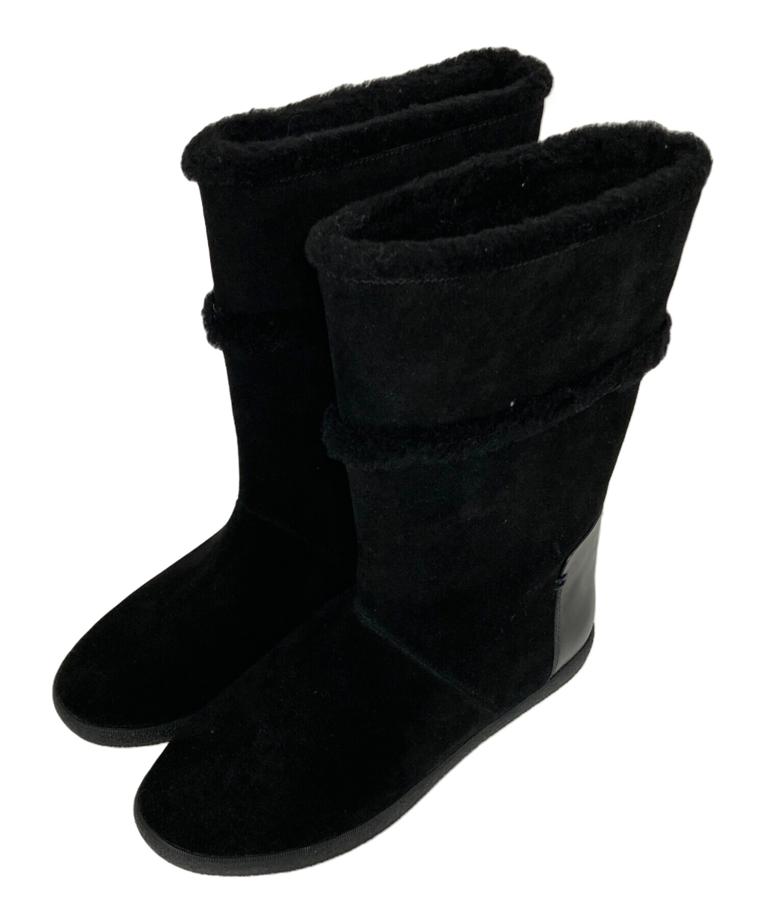 中古・古着通販】TORY BURCH (トリーバーチ) ムートンブーツ ブラック