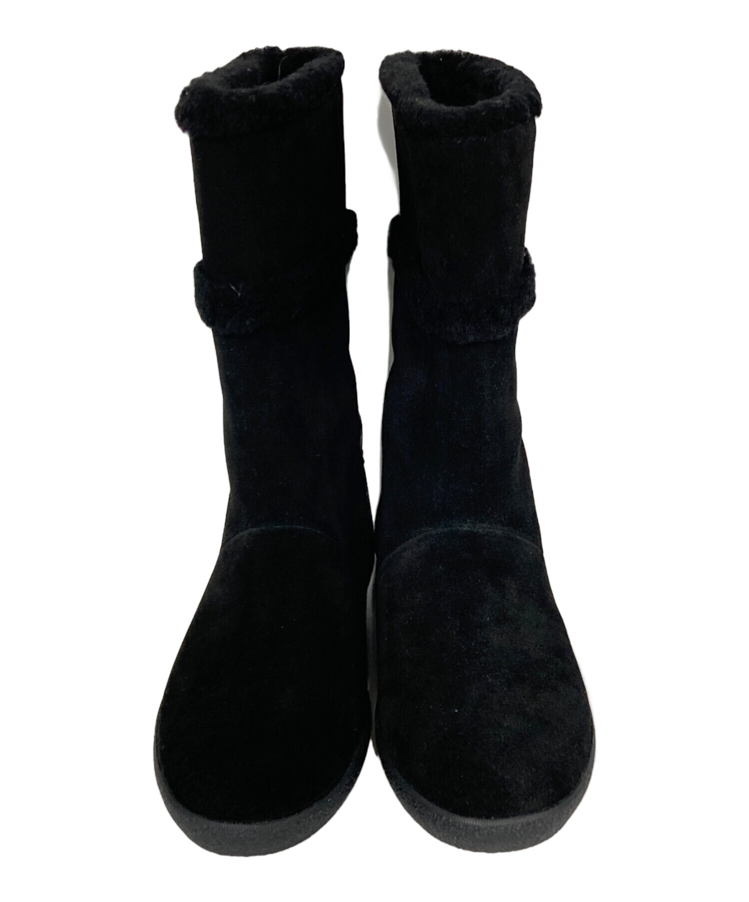 中古・古着通販】TORY BURCH (トリーバーチ) ムートンブーツ ブラック