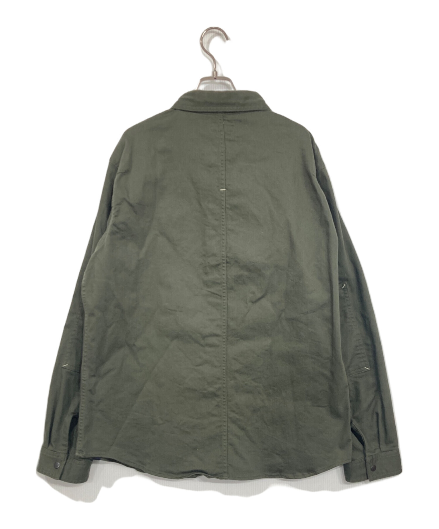 中古・古着通販】KADOYA (カドヤ) MOTO WORK SHIRT カーキ サイズ:4L