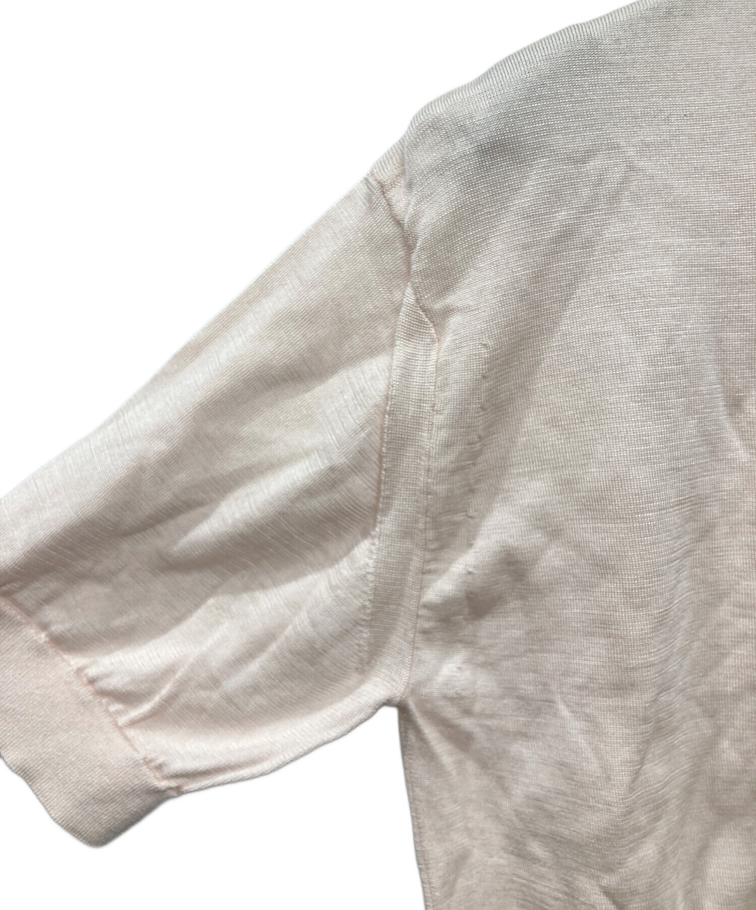 中古・古着通販】AURALEE (オーラリー) シルクニットポロシャツ ピンク