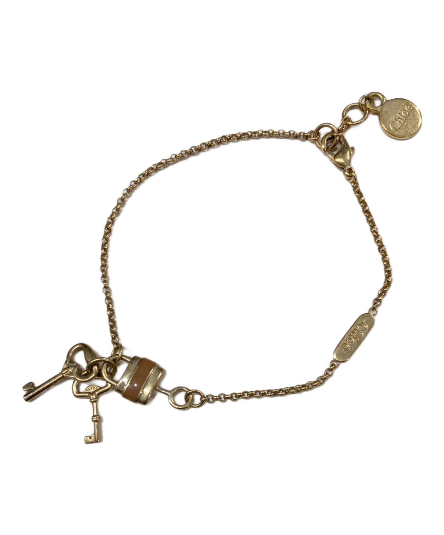 中古・古着通販】Chloe (クロエ) 鍵モチーフブレスレット ゴールド