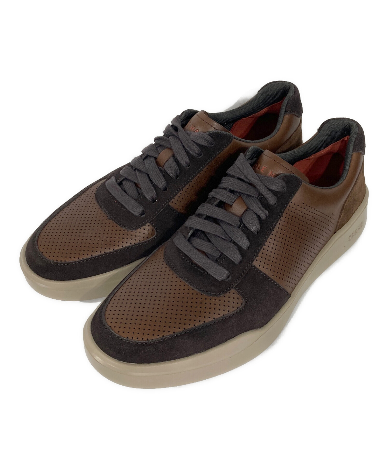 COLE HAAN スニーカー グレイブラウン　グラウンド360 中古・古着通販】COLE HAAN (コールハーン) グランド クロスコート