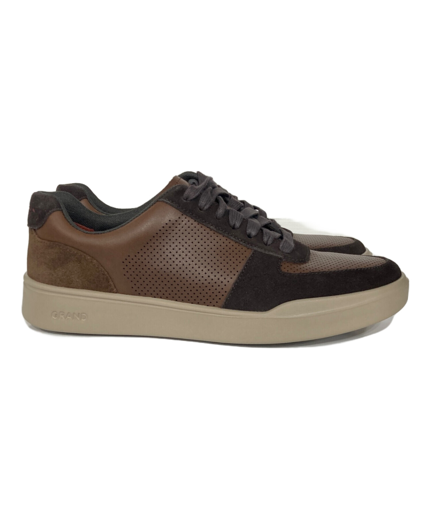 COLE HAAN スニーカー グレイブラウン　グラウンド360 中古・古着通販】COLE HAAN (コールハーン) グランド クロスコート