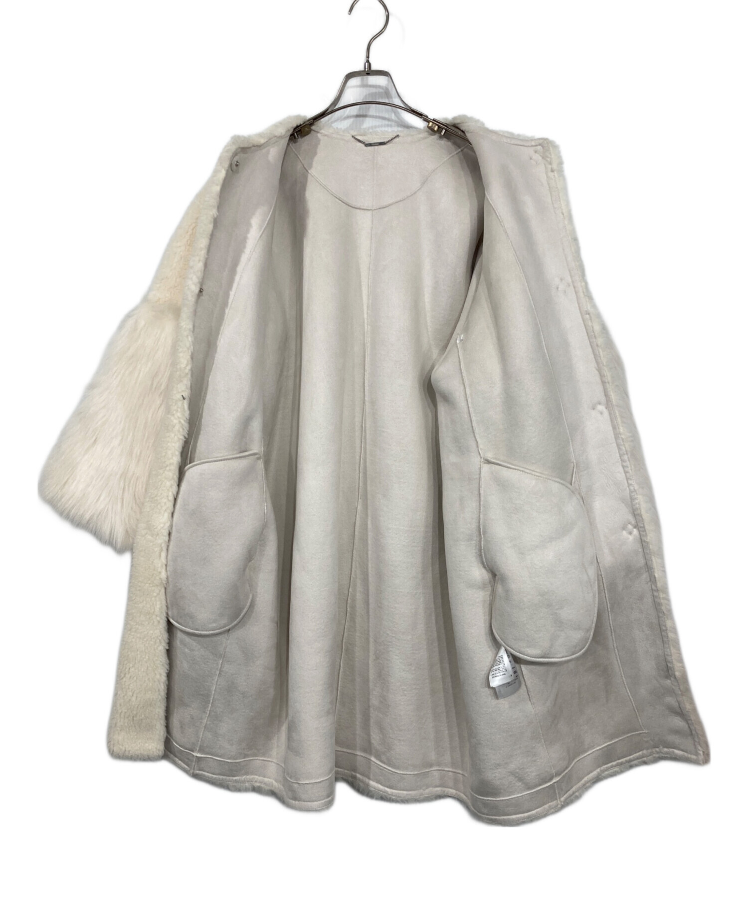 中古・古着通販】CELFORD (セルフォード) ノーカラーボアコート