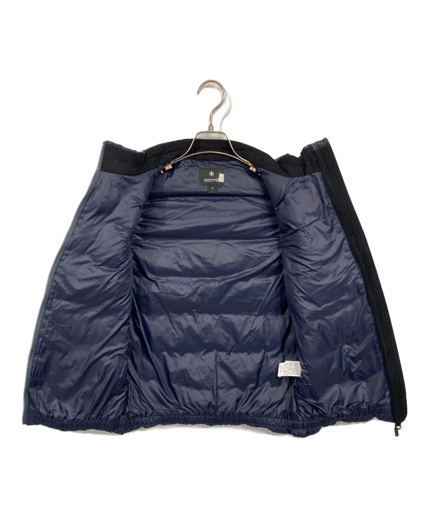 中古・古着通販】snow peak (スノーピーク) 総柄ダウンベスト ネイビー