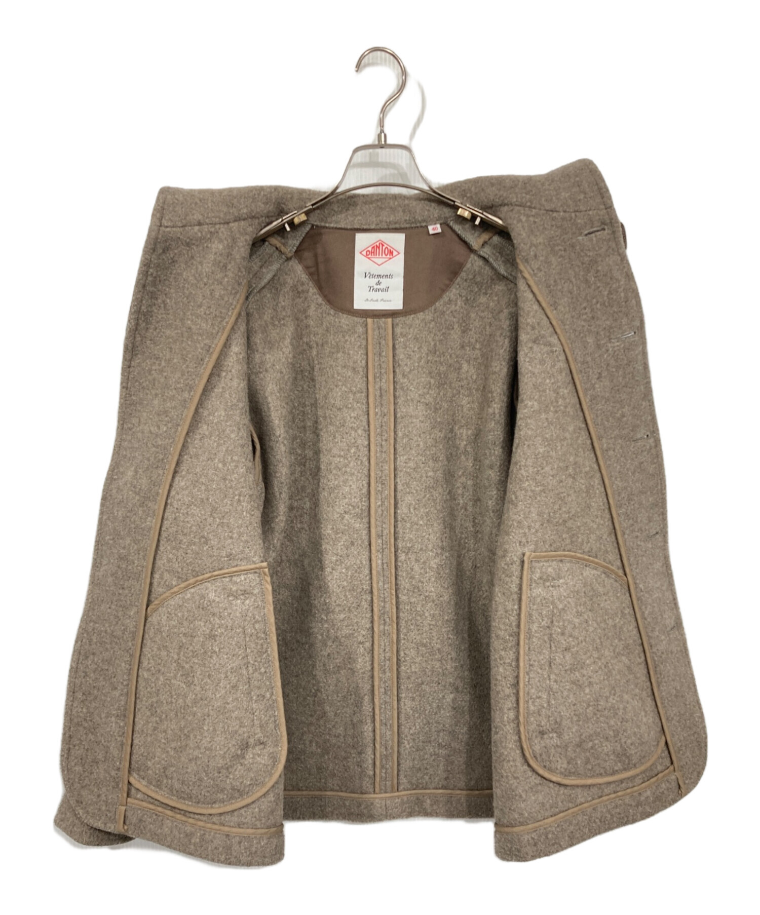 中古・古着通販】DANTON (ダントン) ウールジャケット ベージュ サイズ