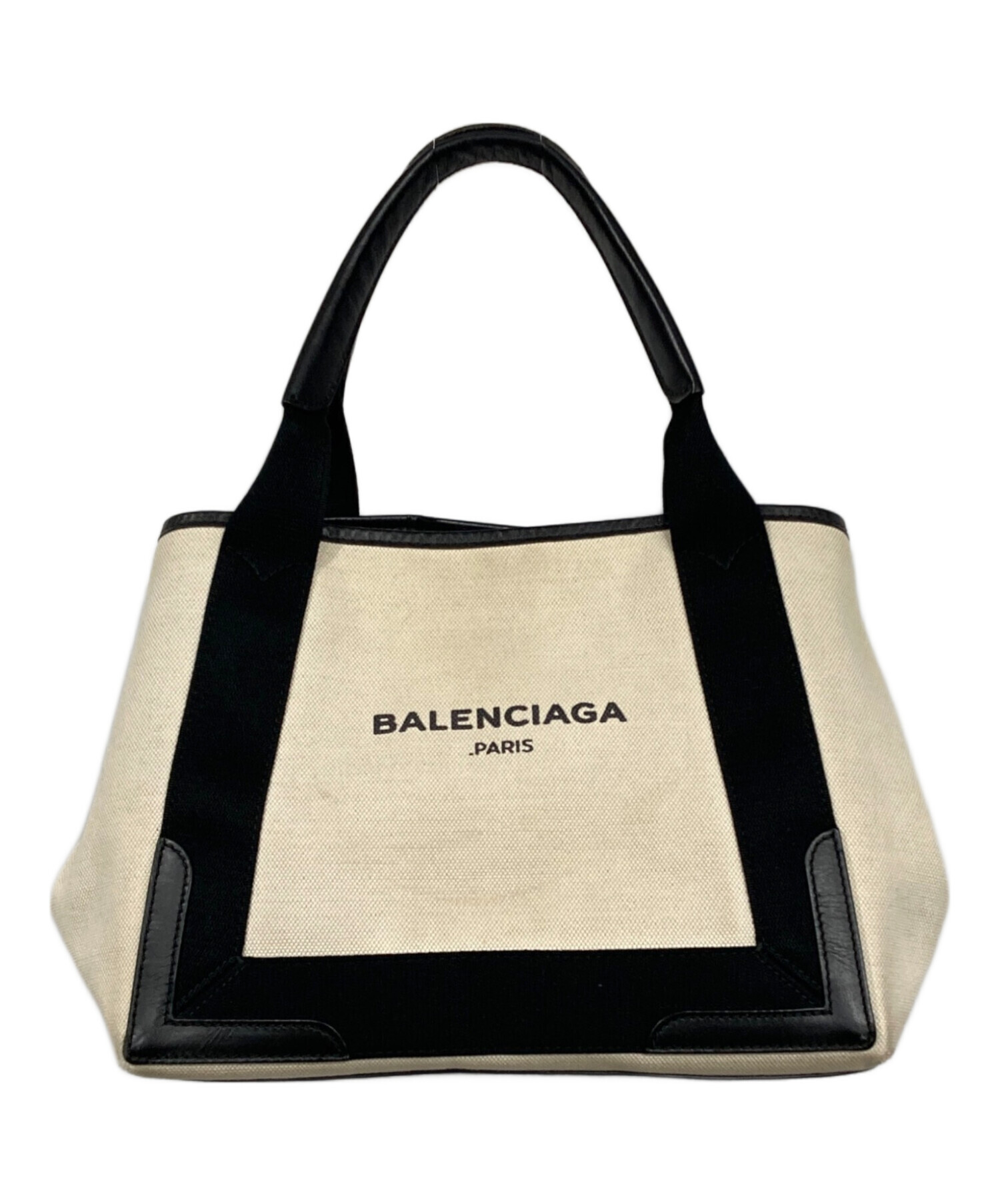 中古・古着通販】BALENCIAGA (バレンシアガ) ネイビーカバスS ベージュ