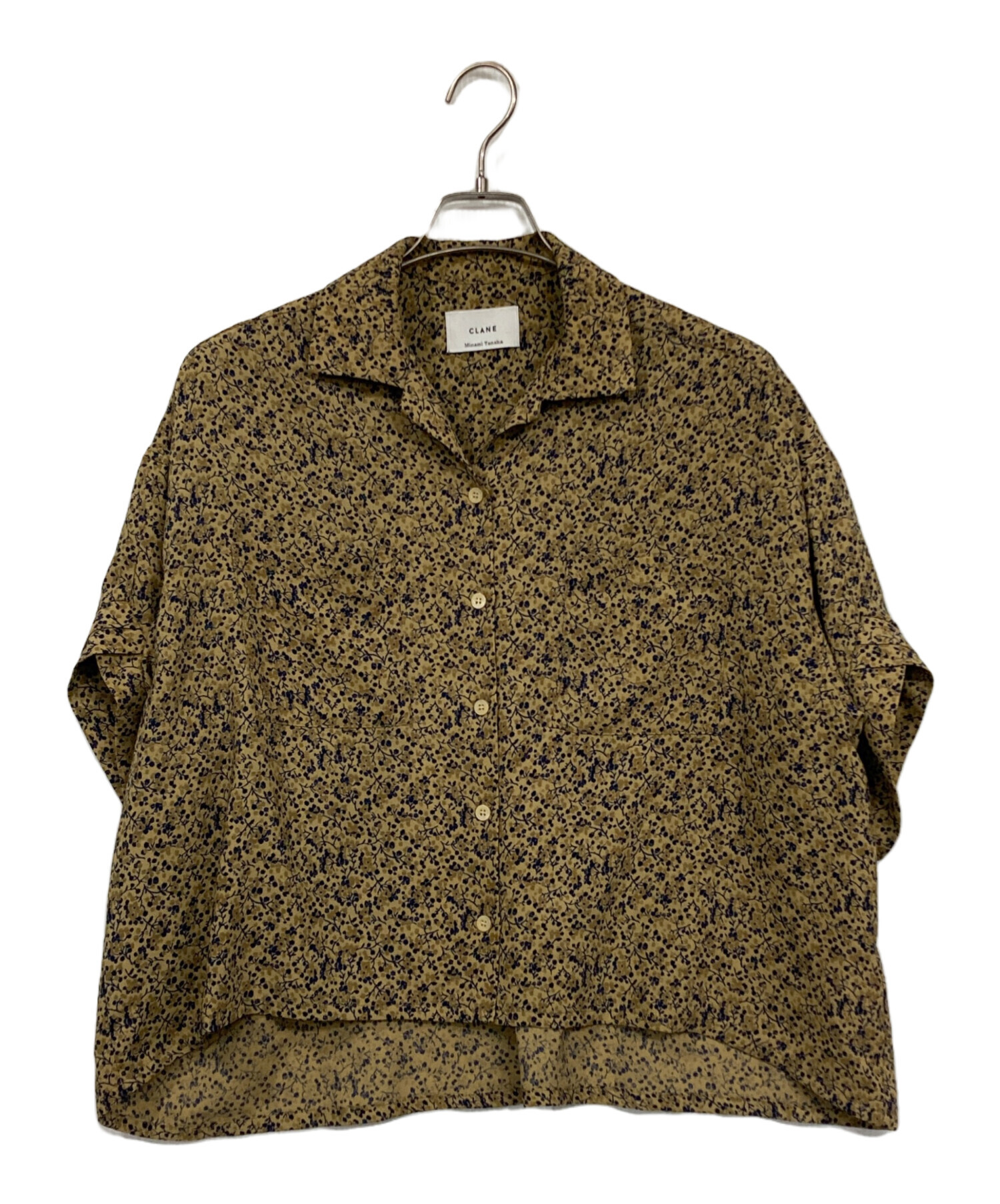 中古・古着通販】CLANE (クラネ) CIRCLE FLOWER SHIRT イエロー サイズ