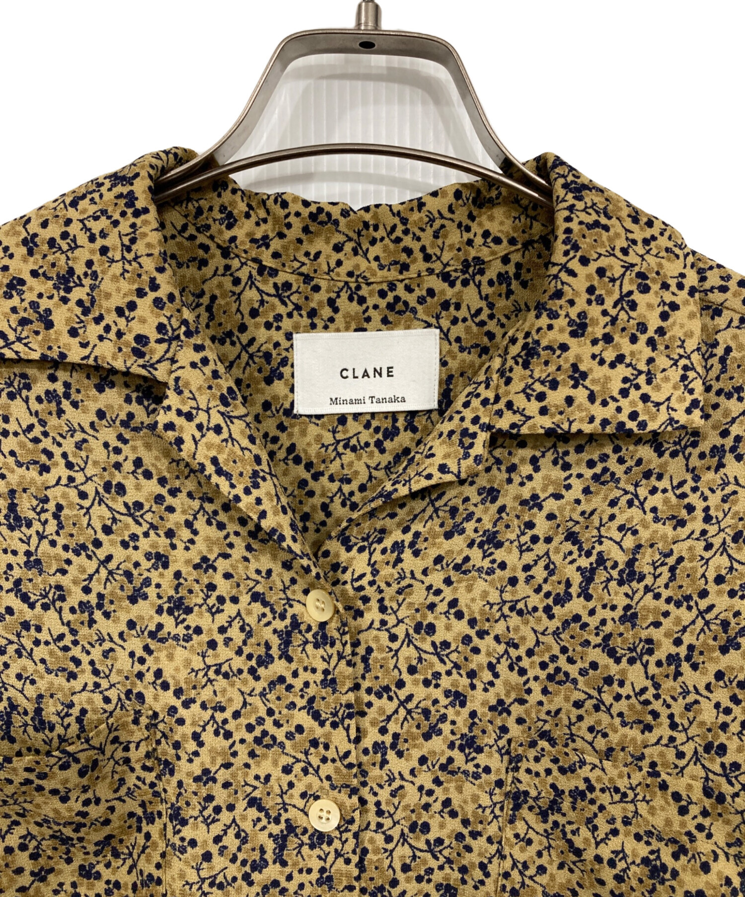 中古・古着通販】CLANE (クラネ) CIRCLE FLOWER SHIRT イエロー サイズ