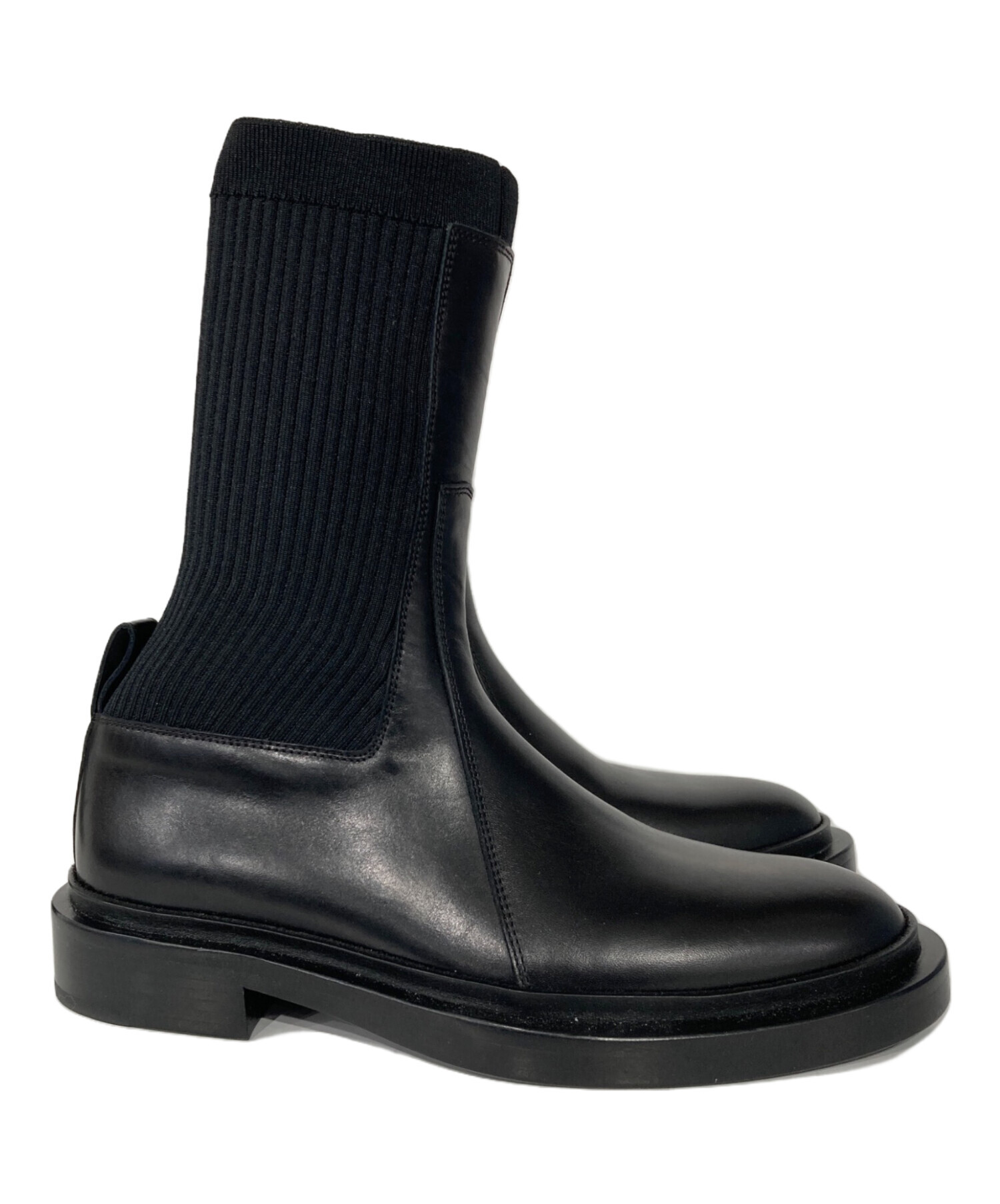 中古・古着通販】JIL SANDER (ジルサンダー) ソックスブーツ ブラック