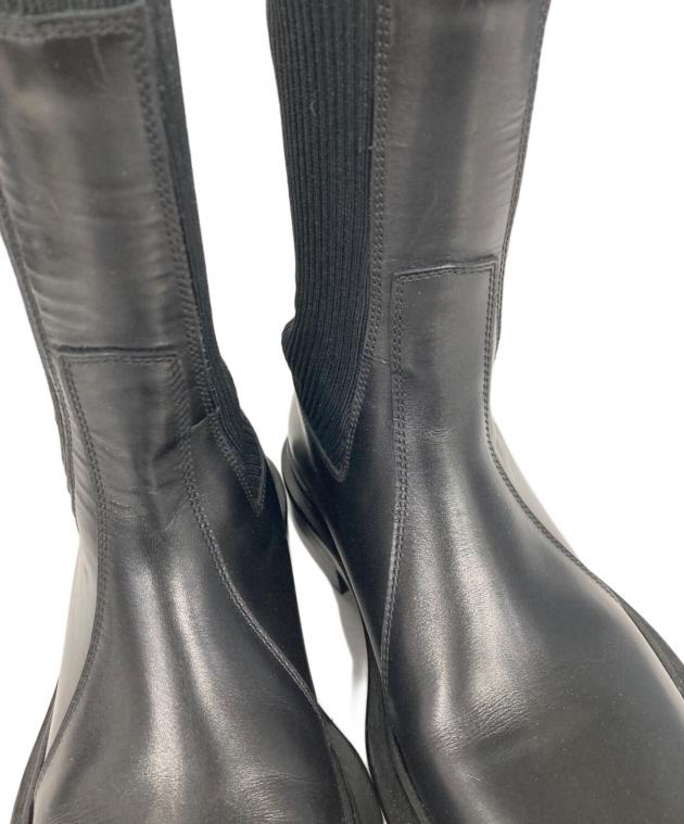 中古・古着通販】JIL SANDER (ジルサンダー) ソックスブーツ ブラック
