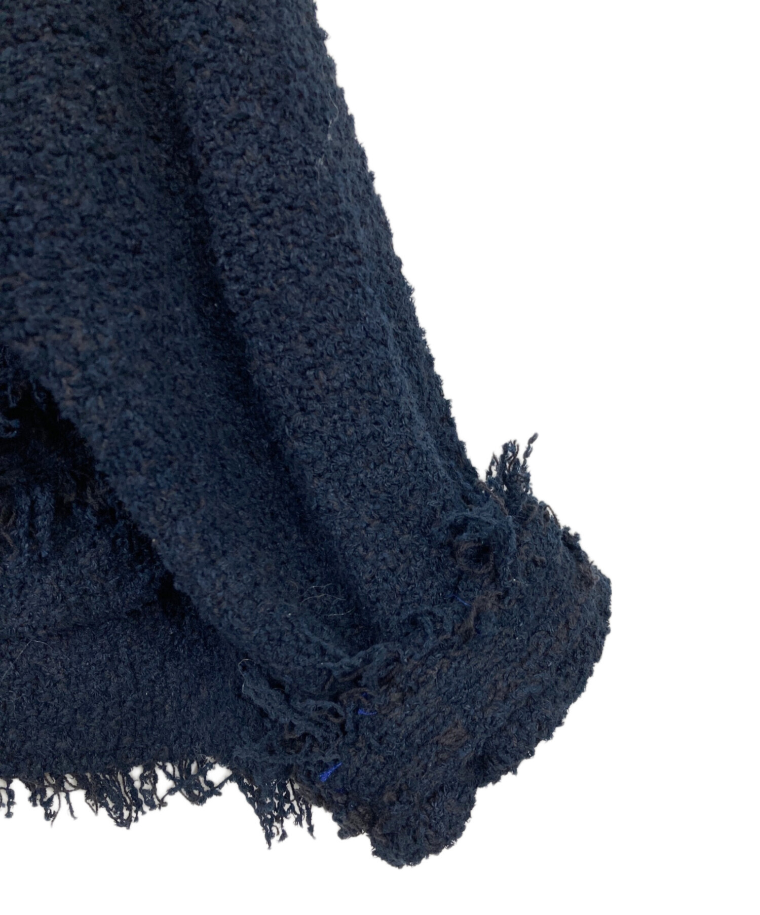 中古・古着通販】IENA (イエナ) ツイードニットジャケット ネイビー