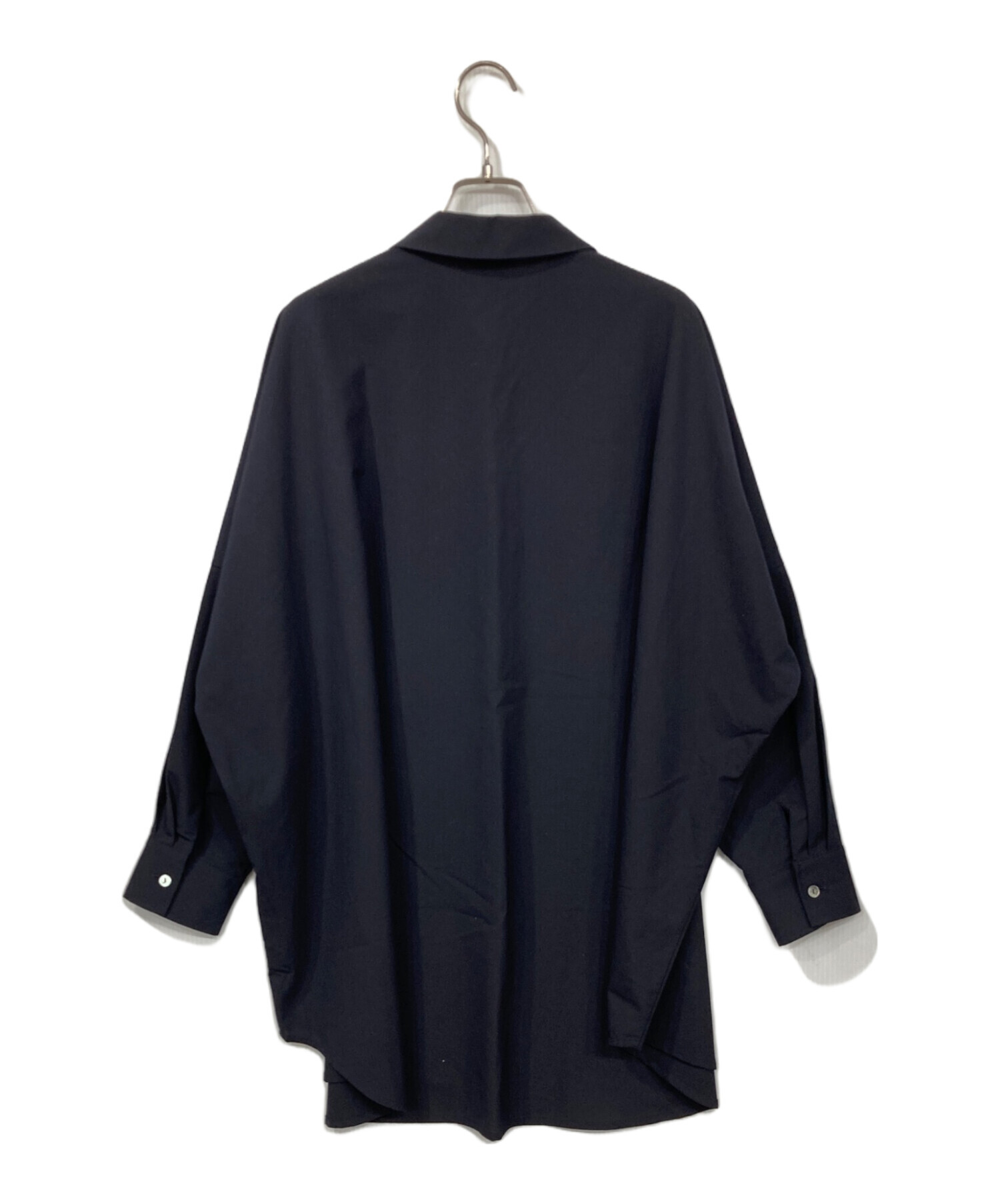 中古・古着通販】mizuiro-ind (ミズイロインド) 長袖シャツ ネイビー 