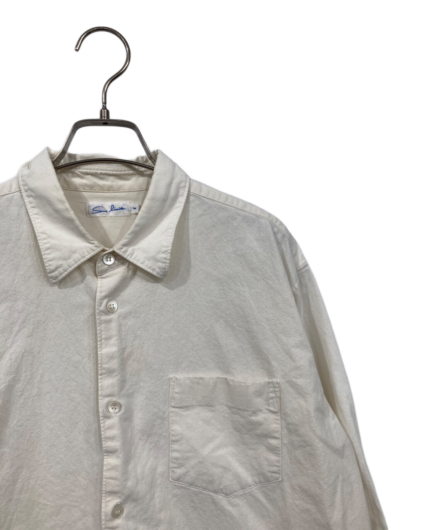 中古・古着通販】Sans limite (サンリミット) 長袖シャツ アイボリー