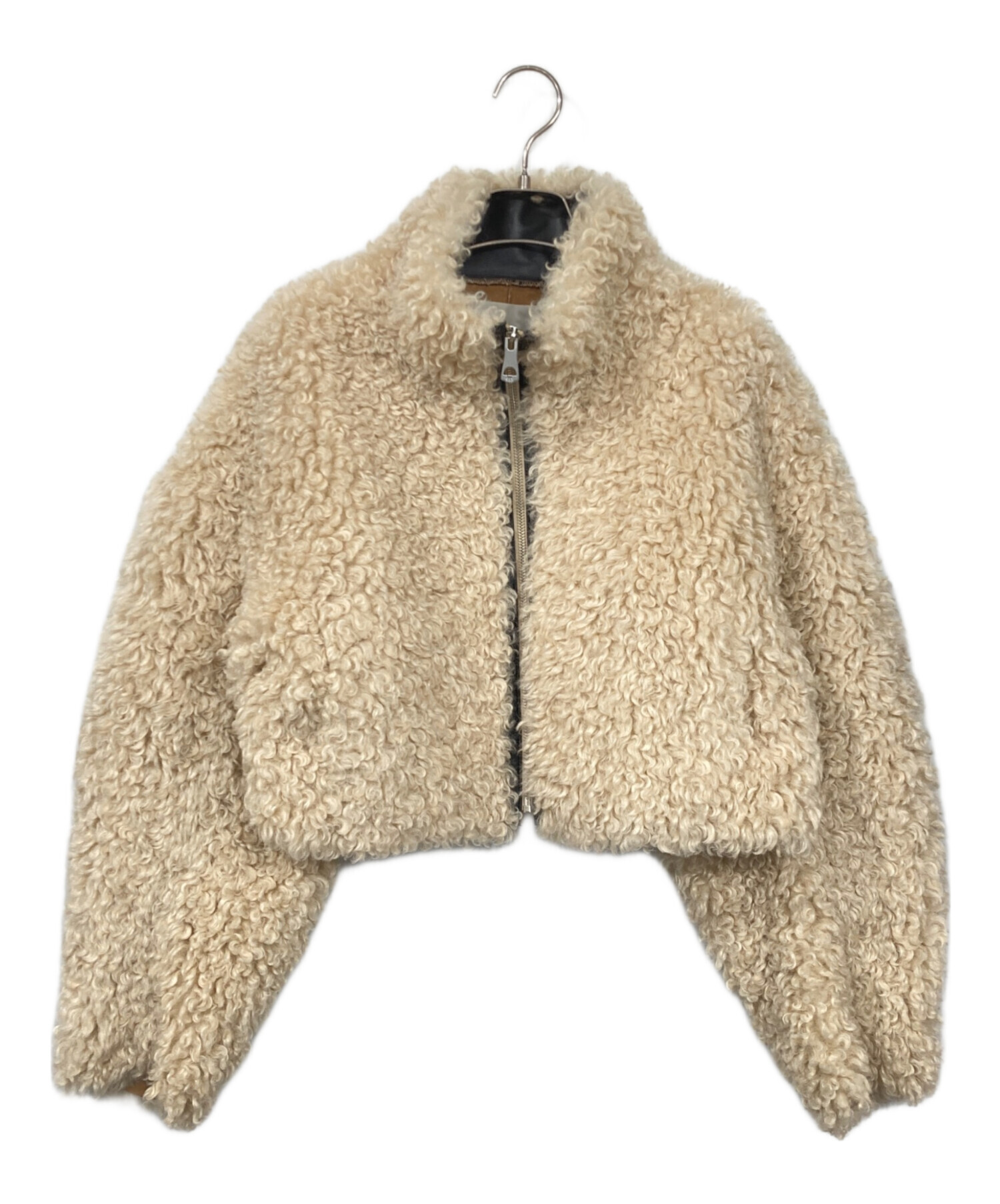 中古・古着通販】SLY (スライ) LIGHT CROP BOA ブルゾン ベージュ