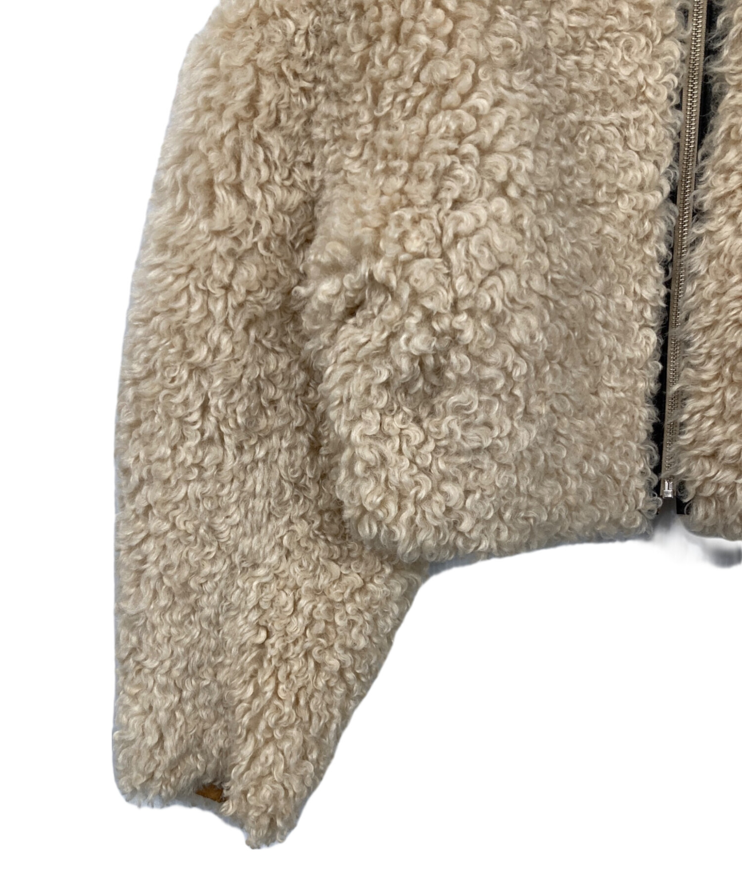 中古・古着通販】SLY (スライ) LIGHT CROP BOA ブルゾン ベージュ