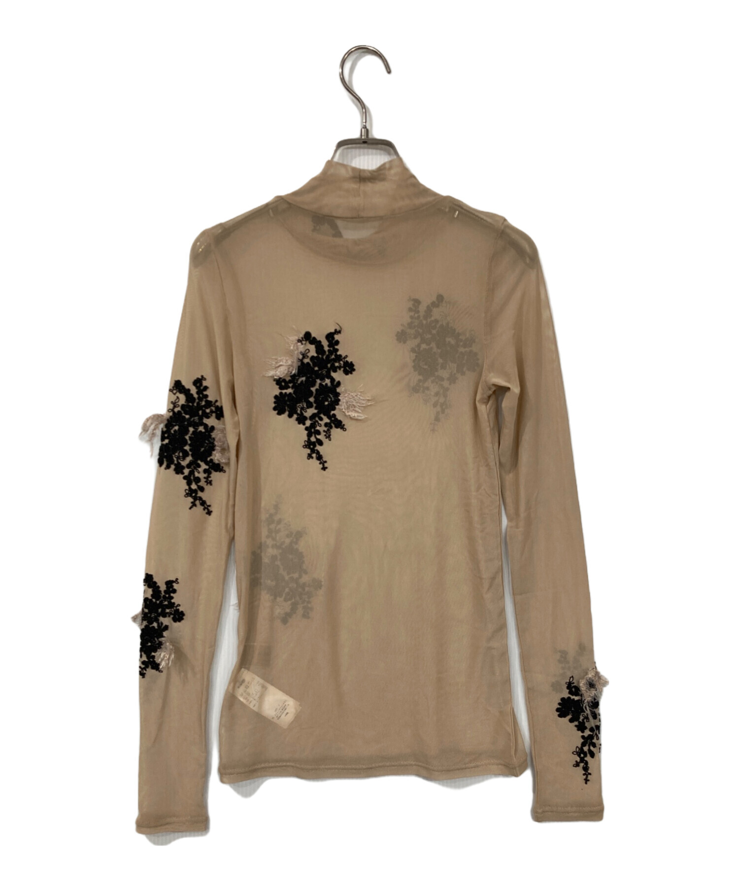 AMERI UND FUR EMBROIDERY SKIN TOP